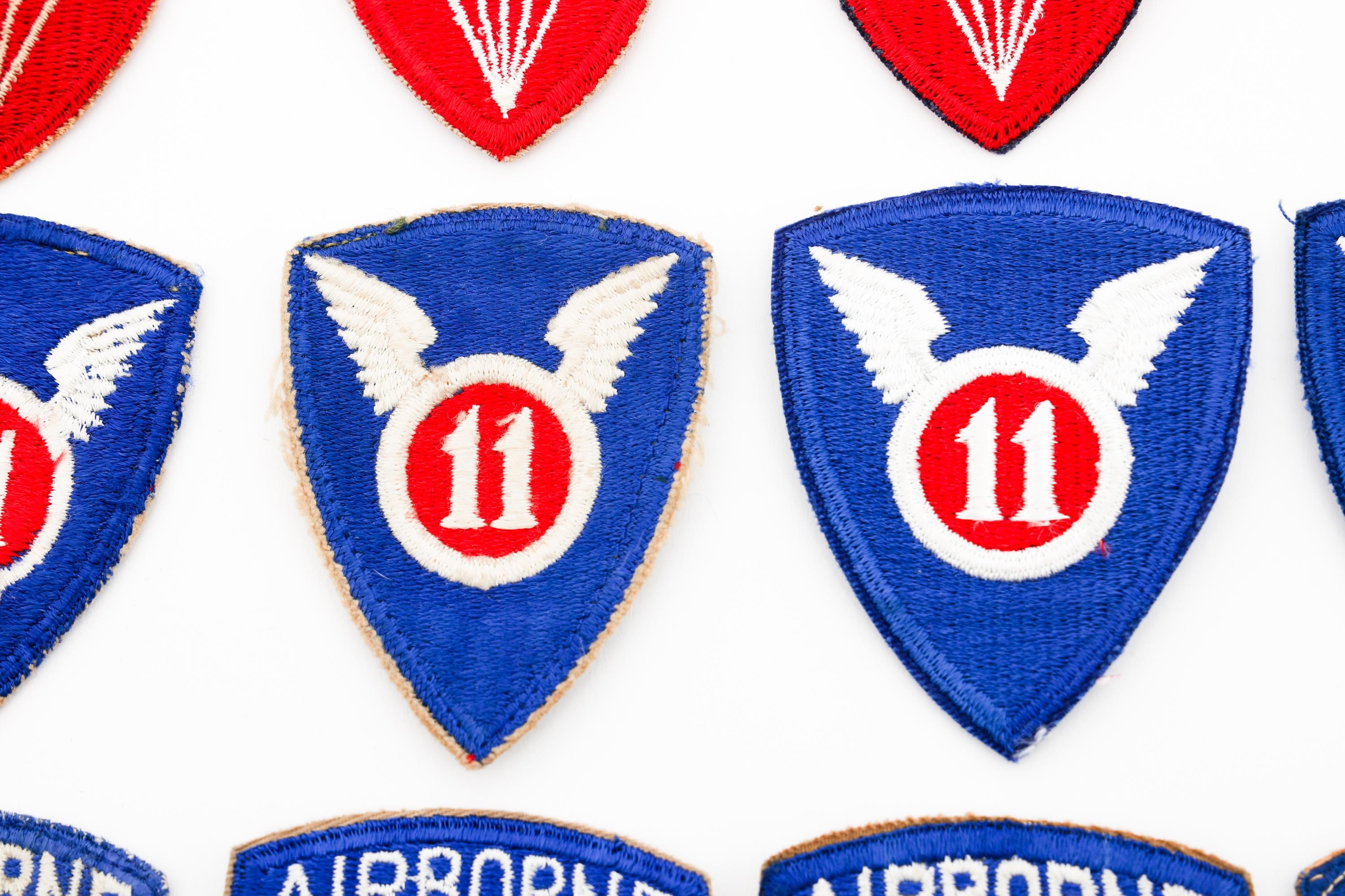 WWII US ARMY AIRBORNE SHOULDER PATCHES