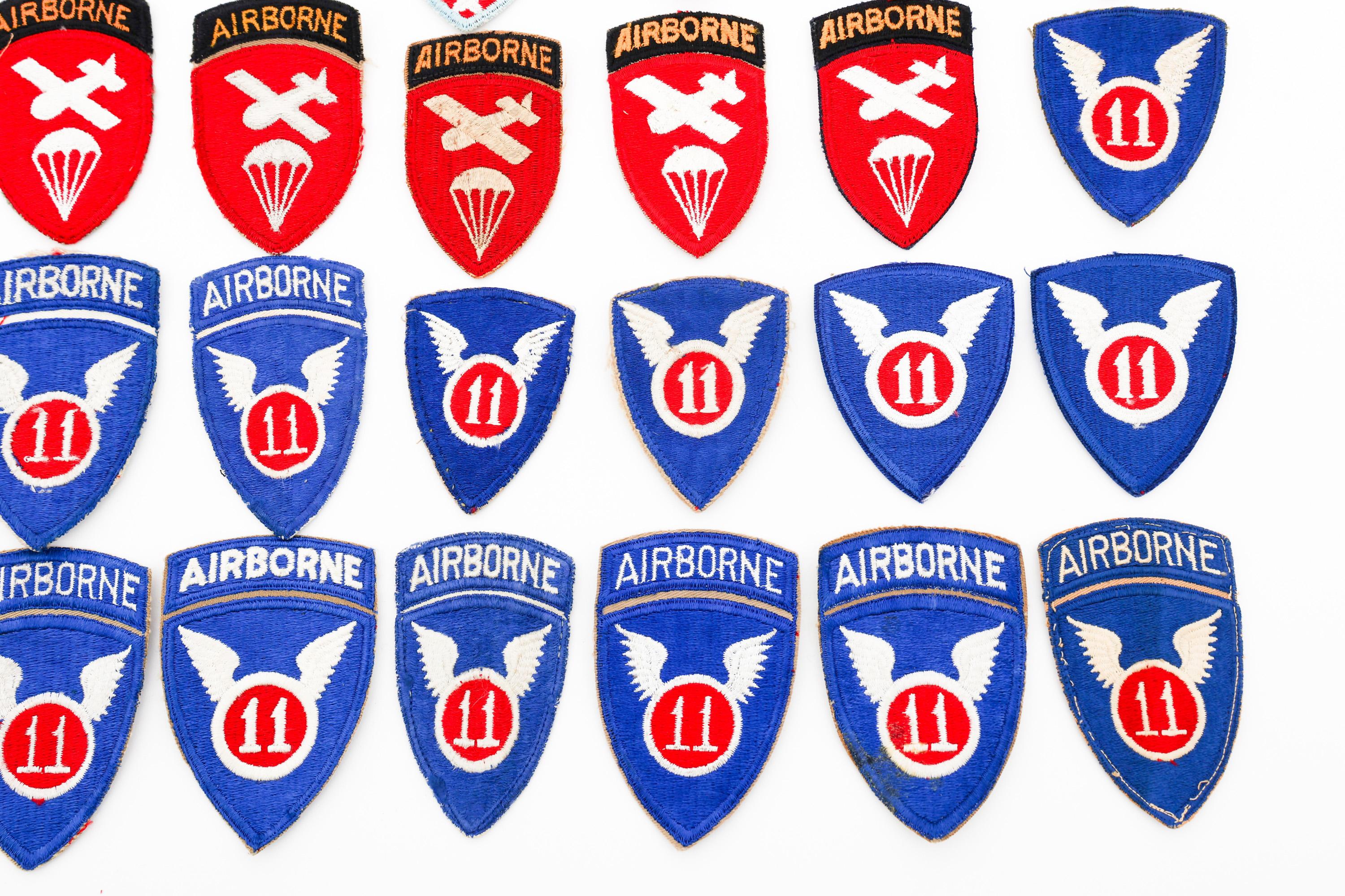 WWII US ARMY AIRBORNE SHOULDER PATCHES