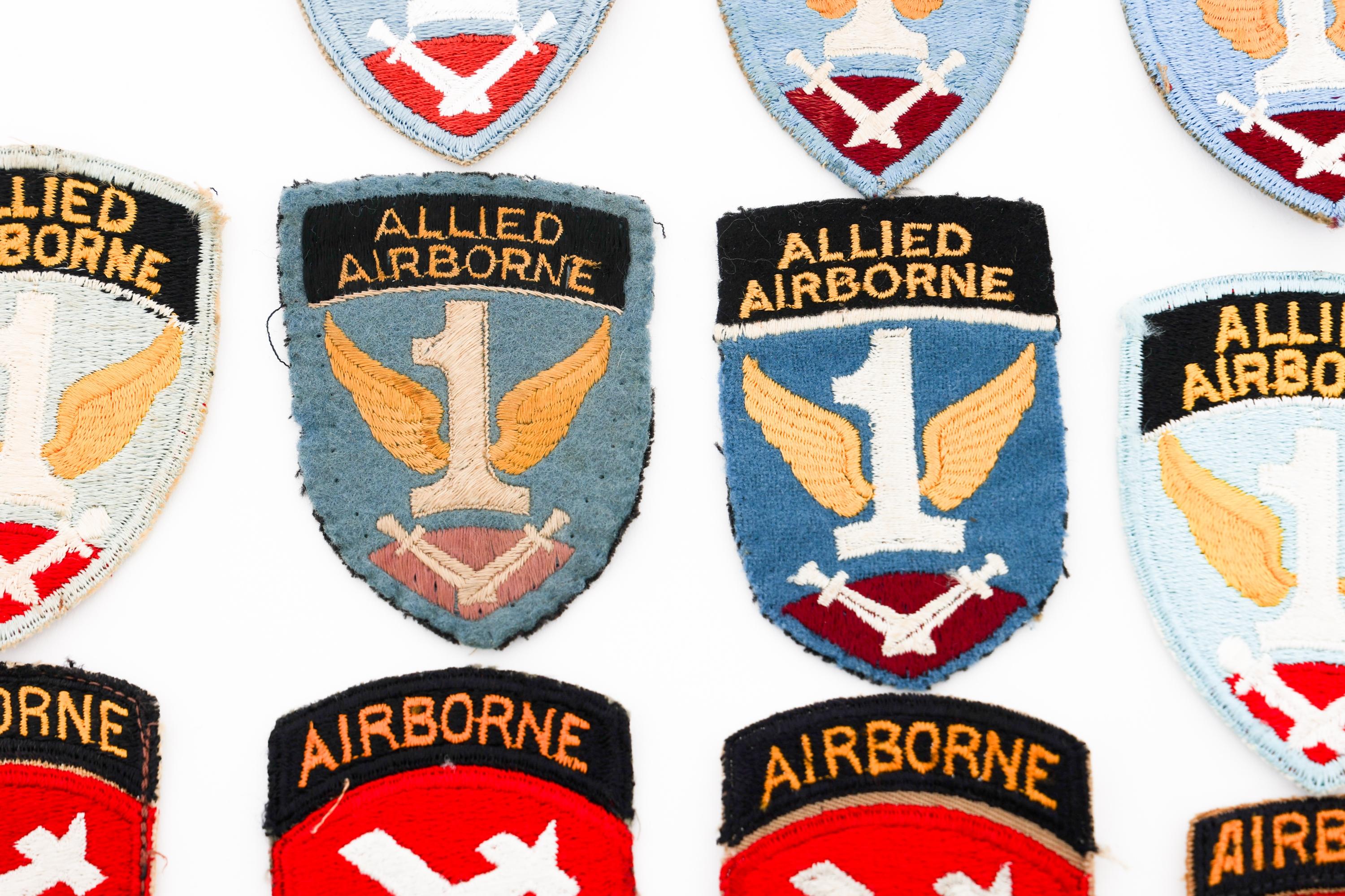 WWII US ARMY AIRBORNE SHOULDER PATCHES