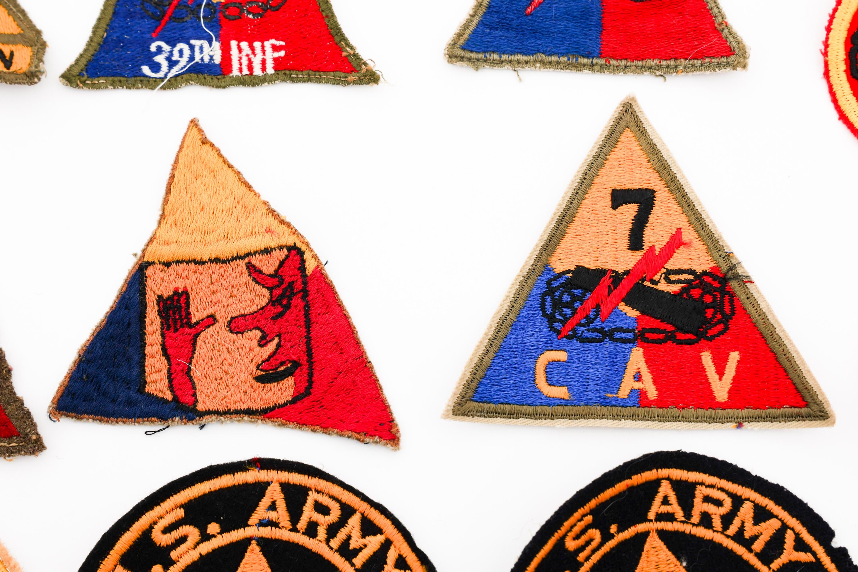 WWII - COLD WAR US ARMY ARMORED UNIT PATCHES