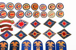 WWII - POST WAR US ARMY BRIGADE & DIVISION PATCHES