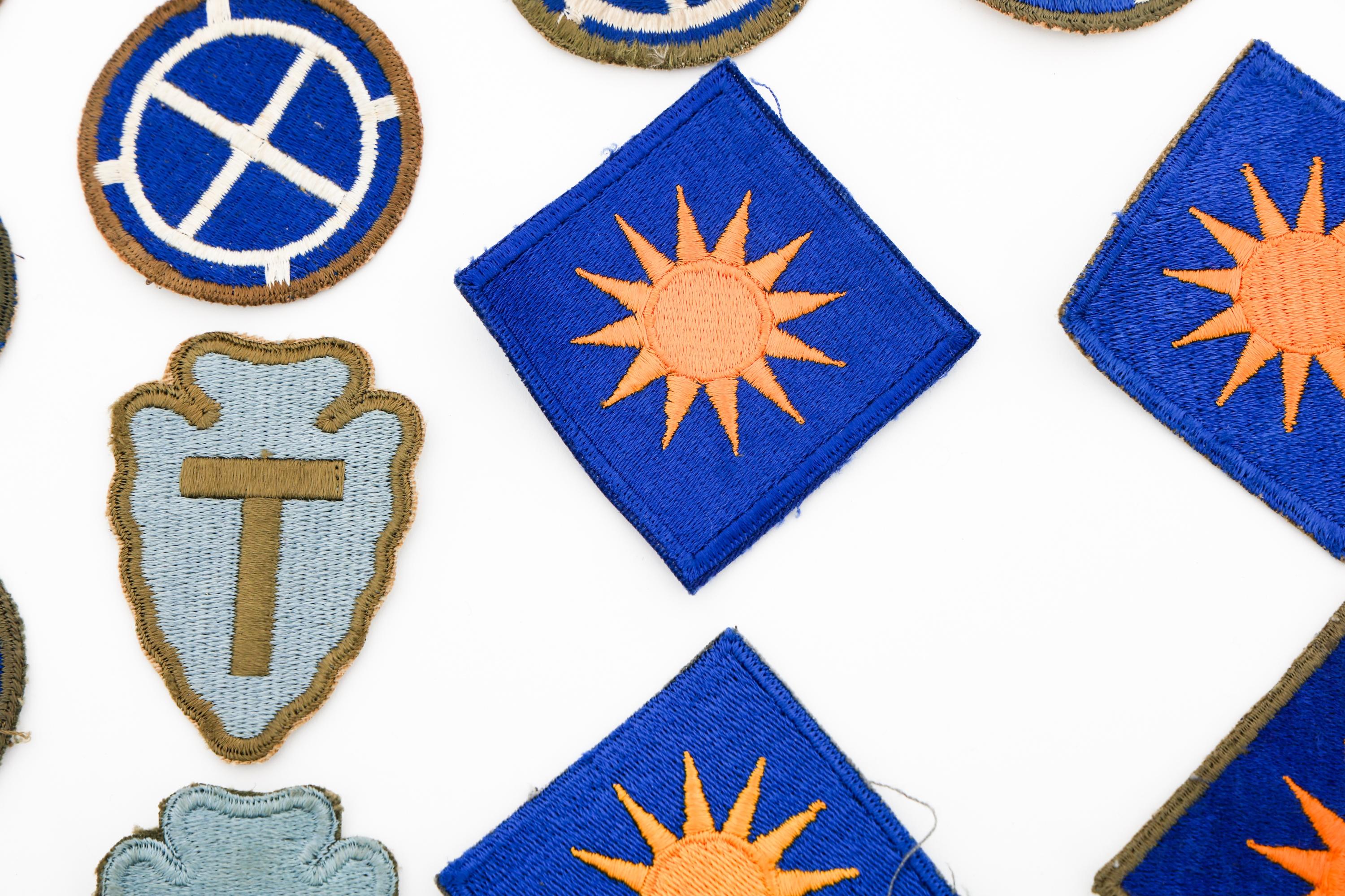 WWII US ARMY INFANTRY DIVISION PATCHES