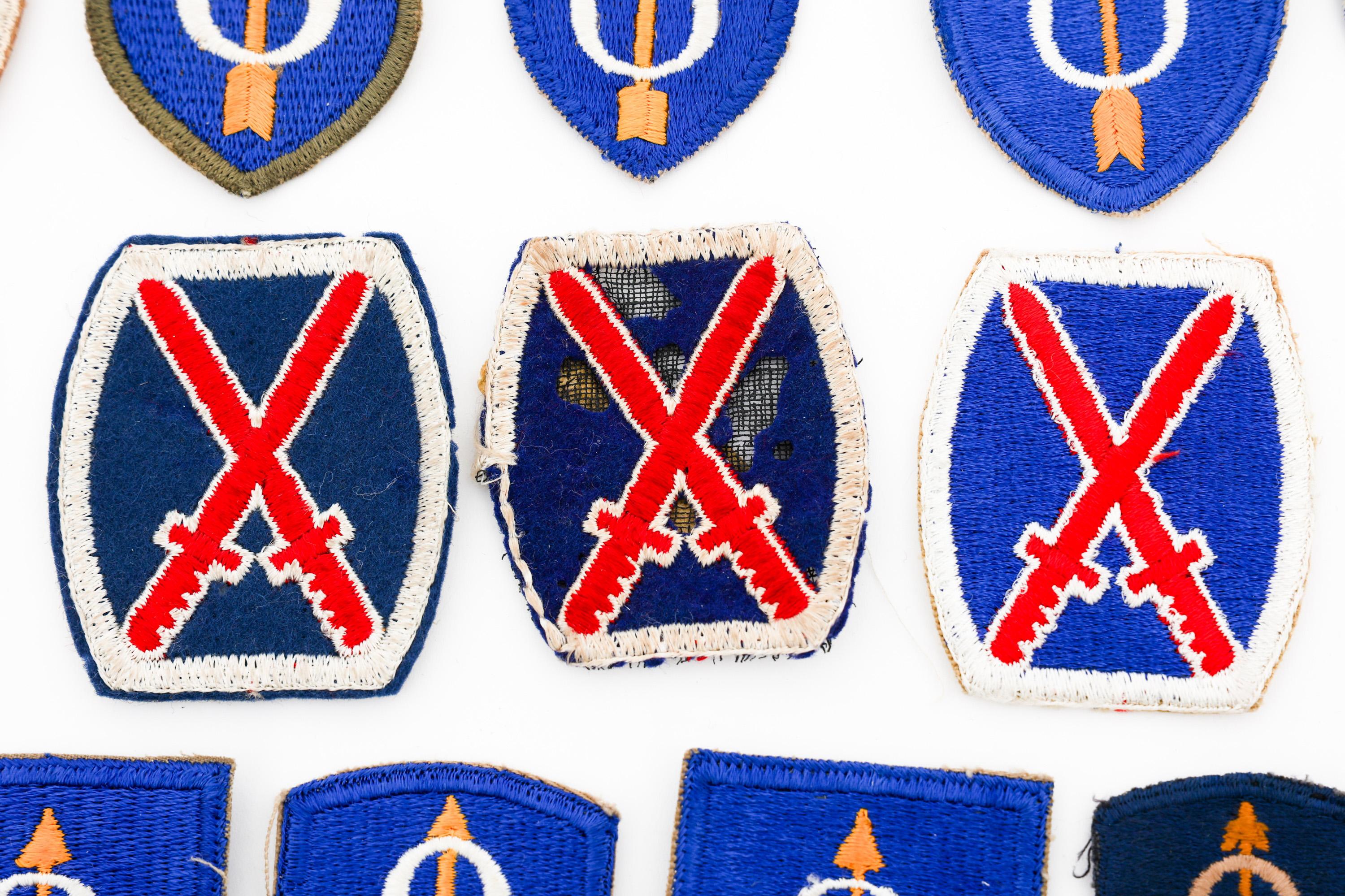 WWII US ARMY 6th - 12th INFANTRY DIVISION PATCHES