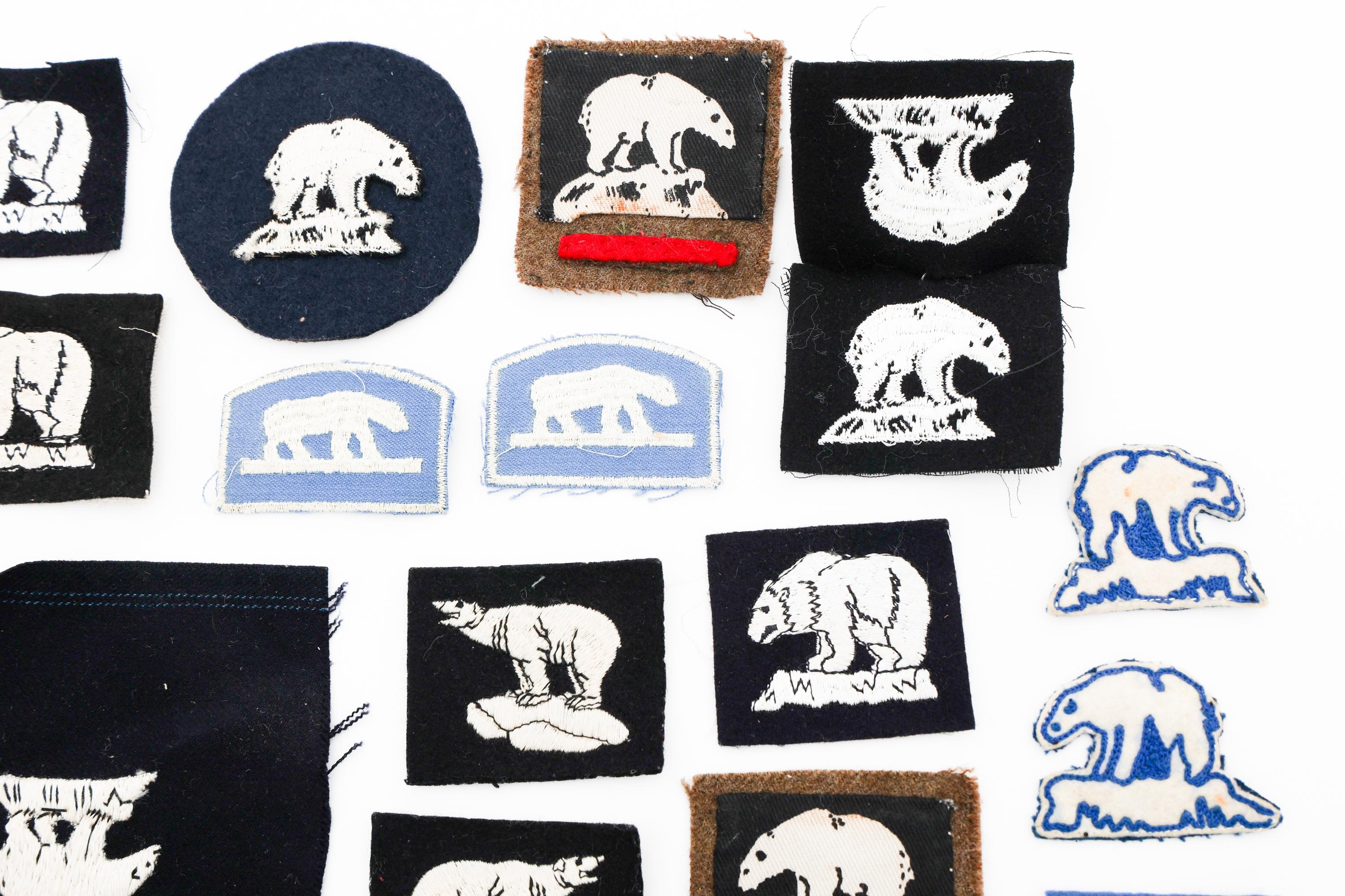 WWII USMC ICELAND OCCUPATION POLAR BEAR PATCHES