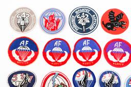 COLD WAR US ARMY AIRBORNE UNIT & SCHOOL PATCHES