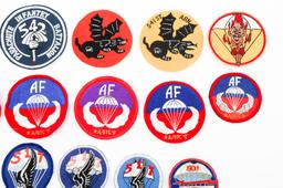 COLD WAR US ARMY AIRBORNE UNIT & SCHOOL PATCHES