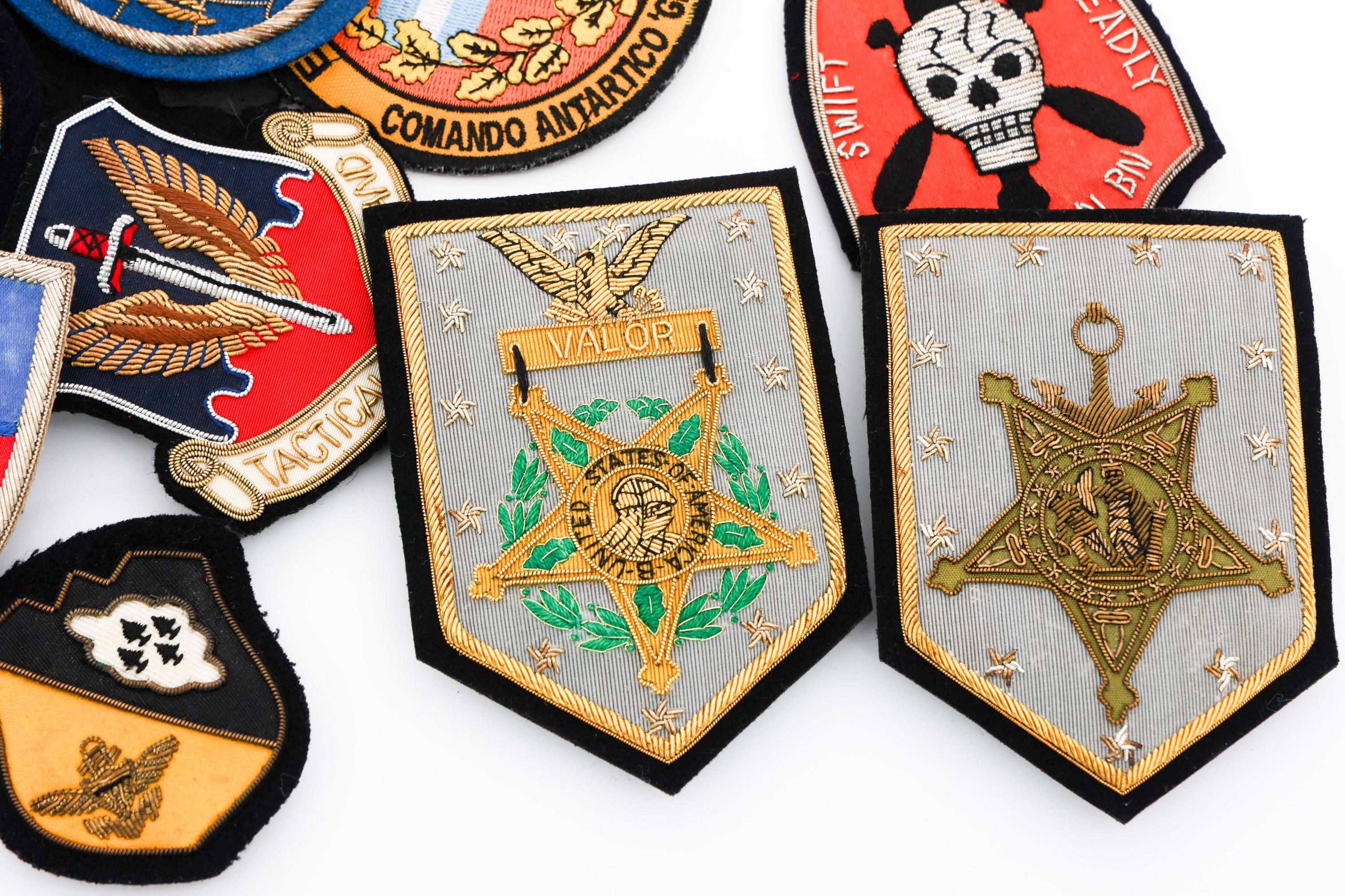 NOVELTY & MODERN US ARMED FORCES BULLION PATCHES