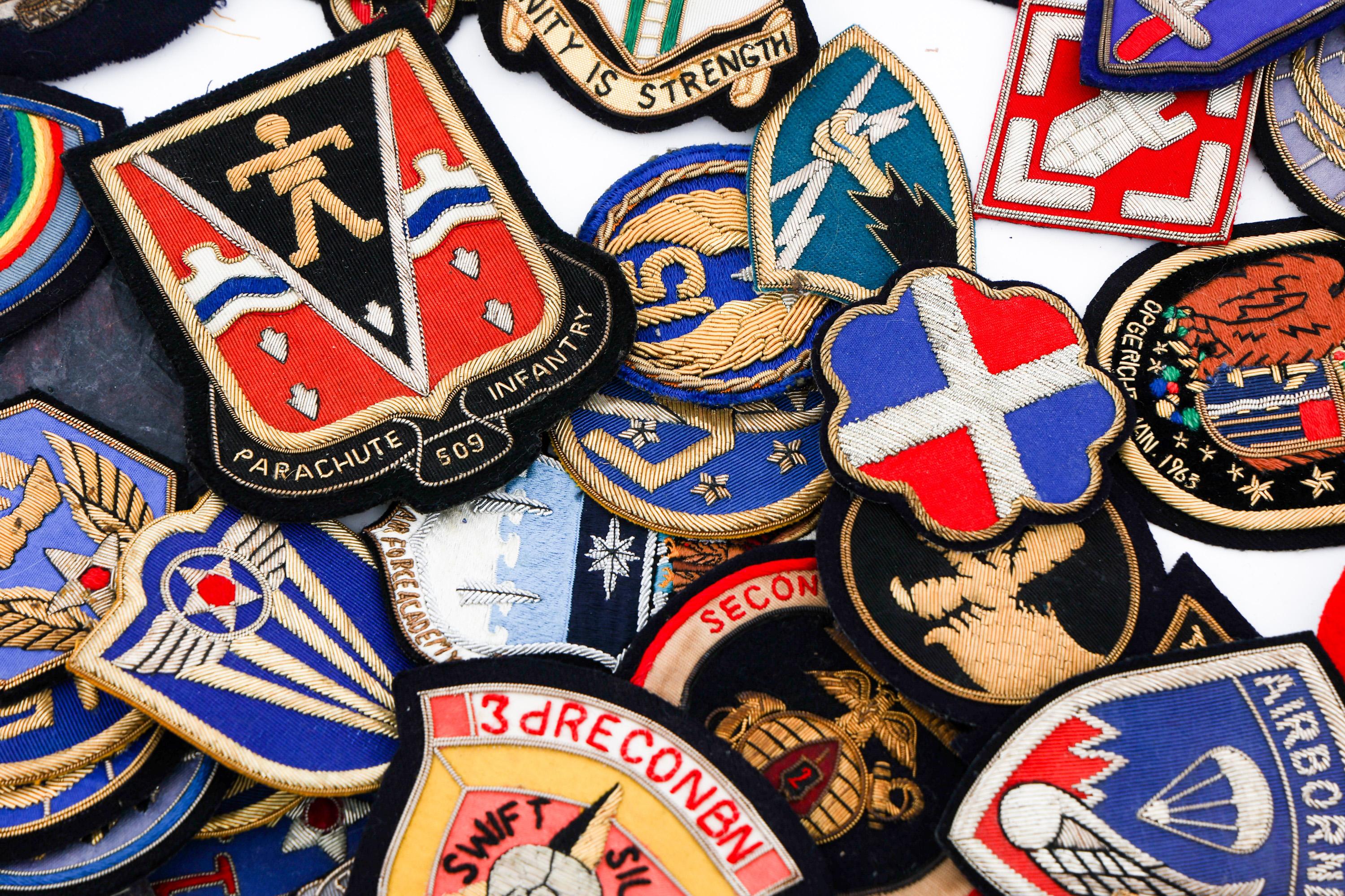 NOVELTY & MODERN US ARMED FORCES BULLION PATCHES