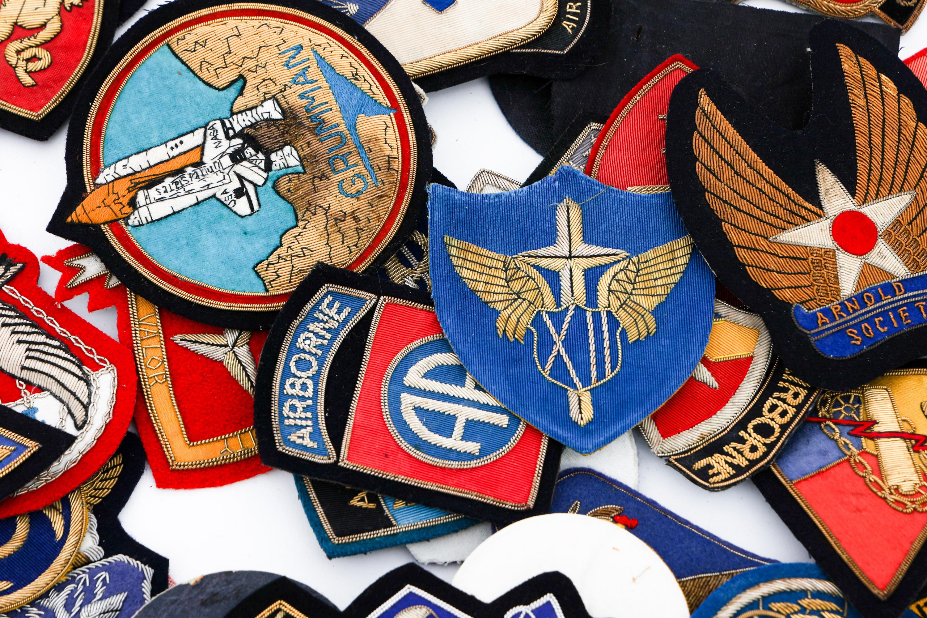 NOVELTY & MODERN US ARMED FORCES BULLION PATCHES