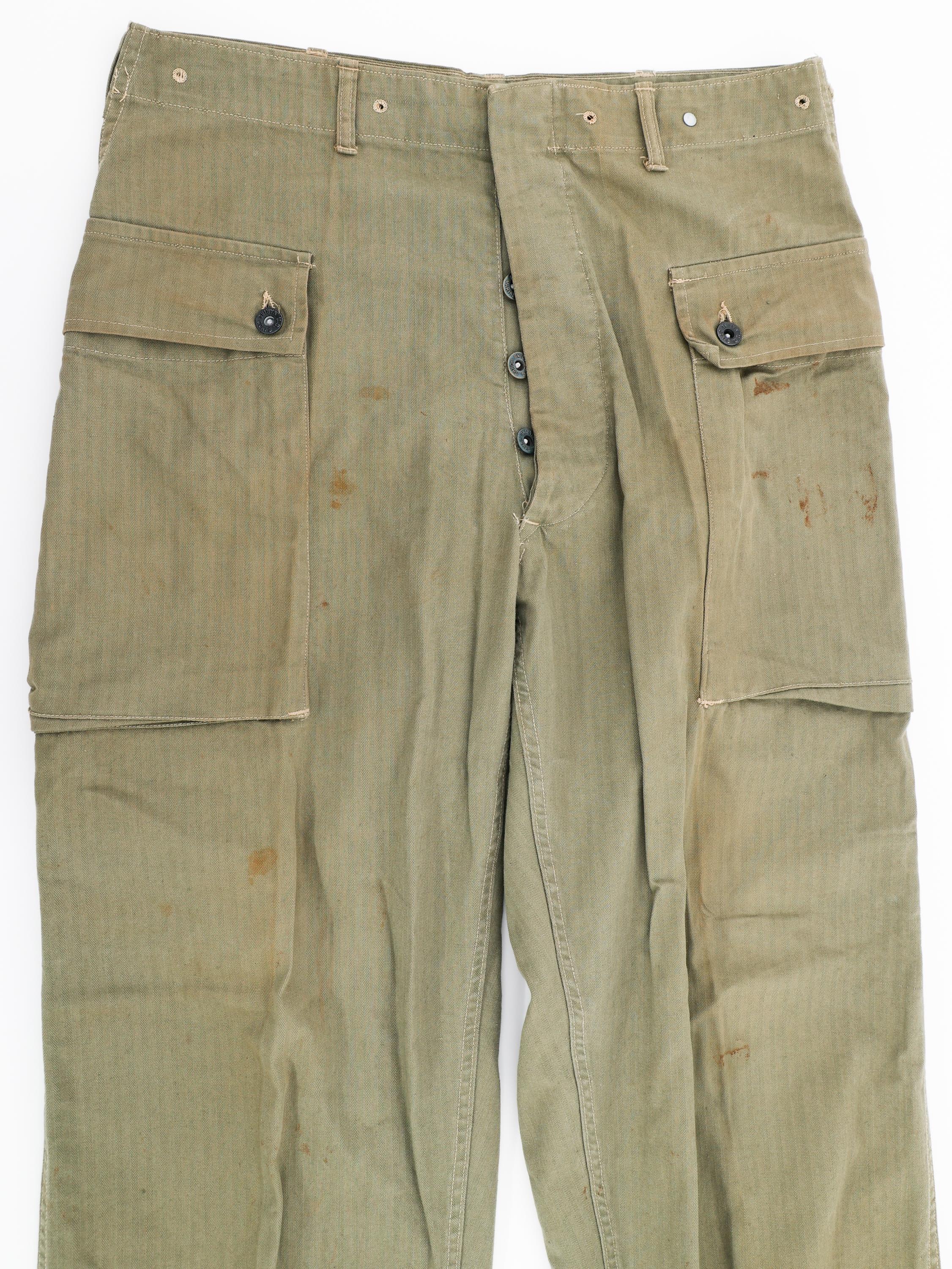 WWII USMC P44 HBT COMBAT PANTS