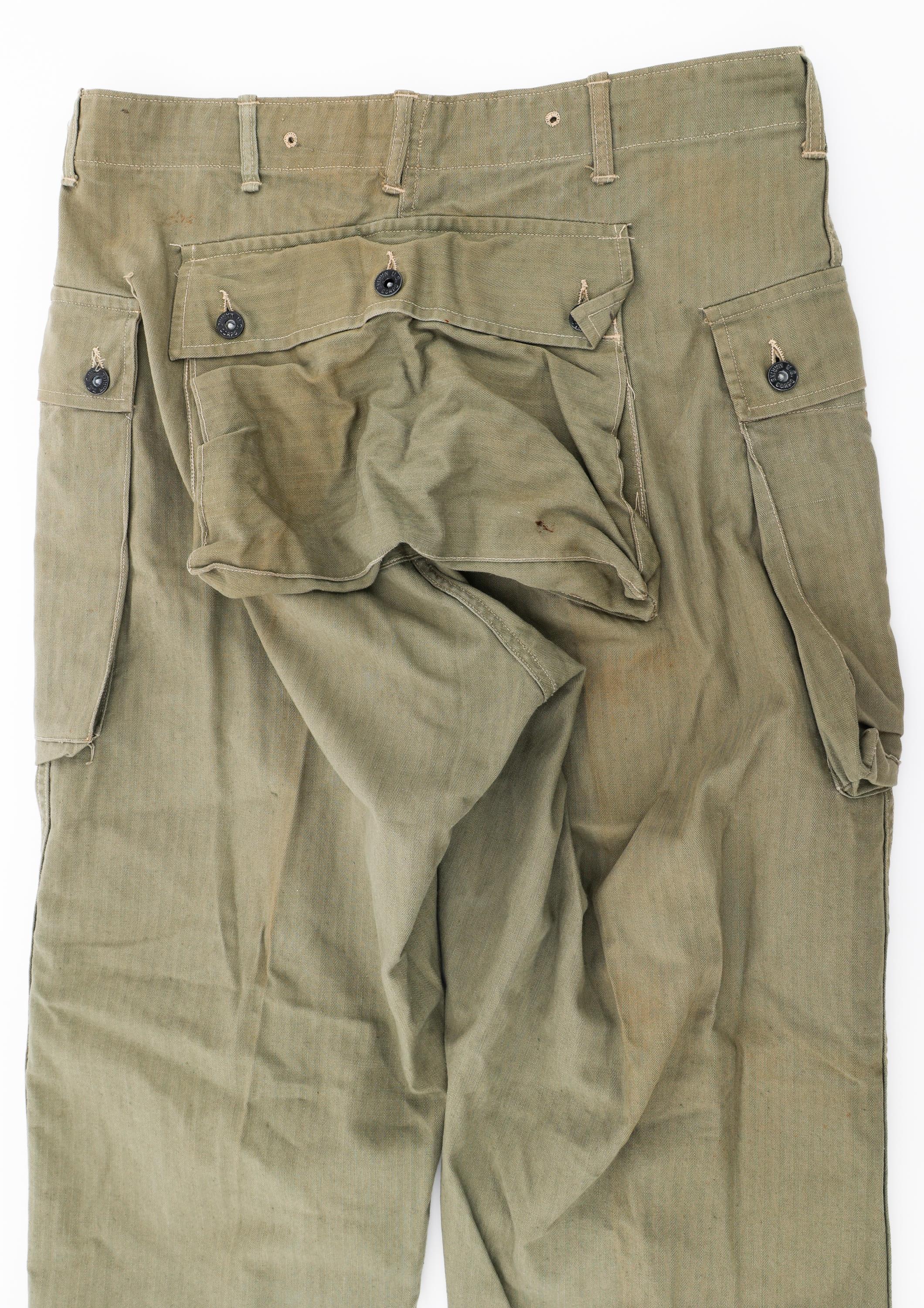 WWII USMC P44 HBT COMBAT PANTS