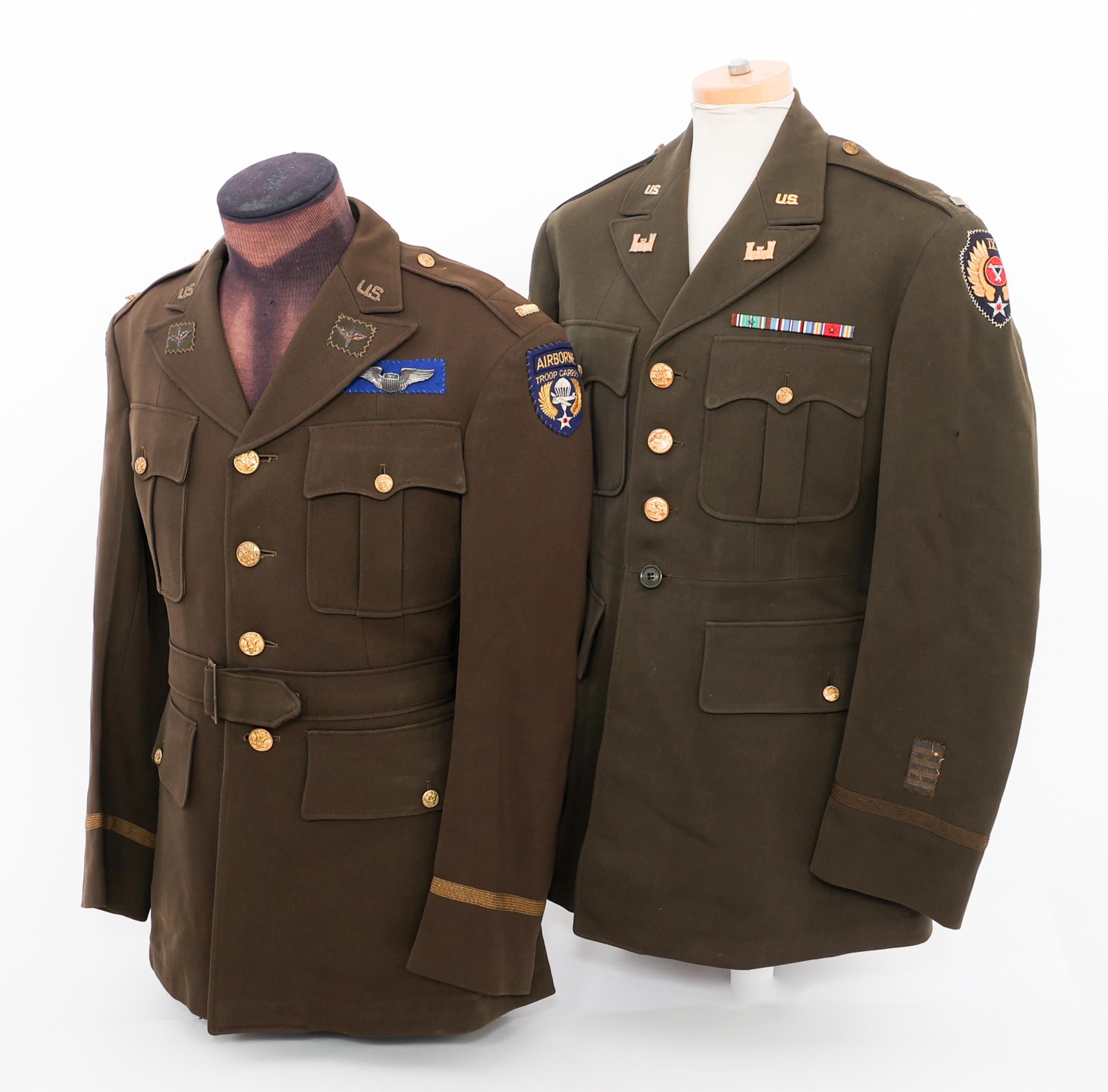 WWII USAAF 8th & 9th AIR FORCE OFFICER TUNICS