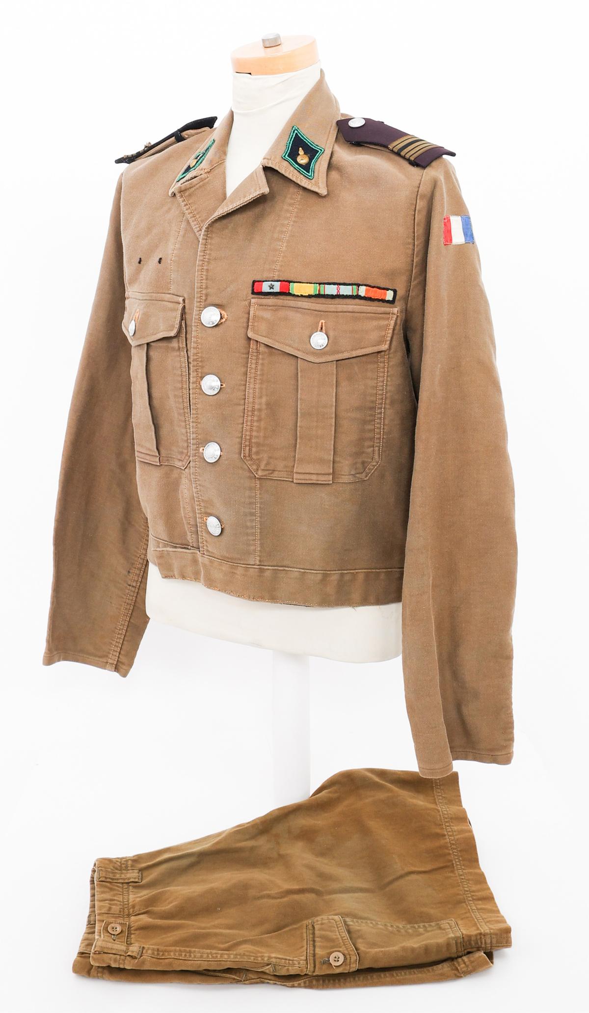 ALGERIAN WAR FRENCH FOREIGN LEGION OFFICER UNIFORM