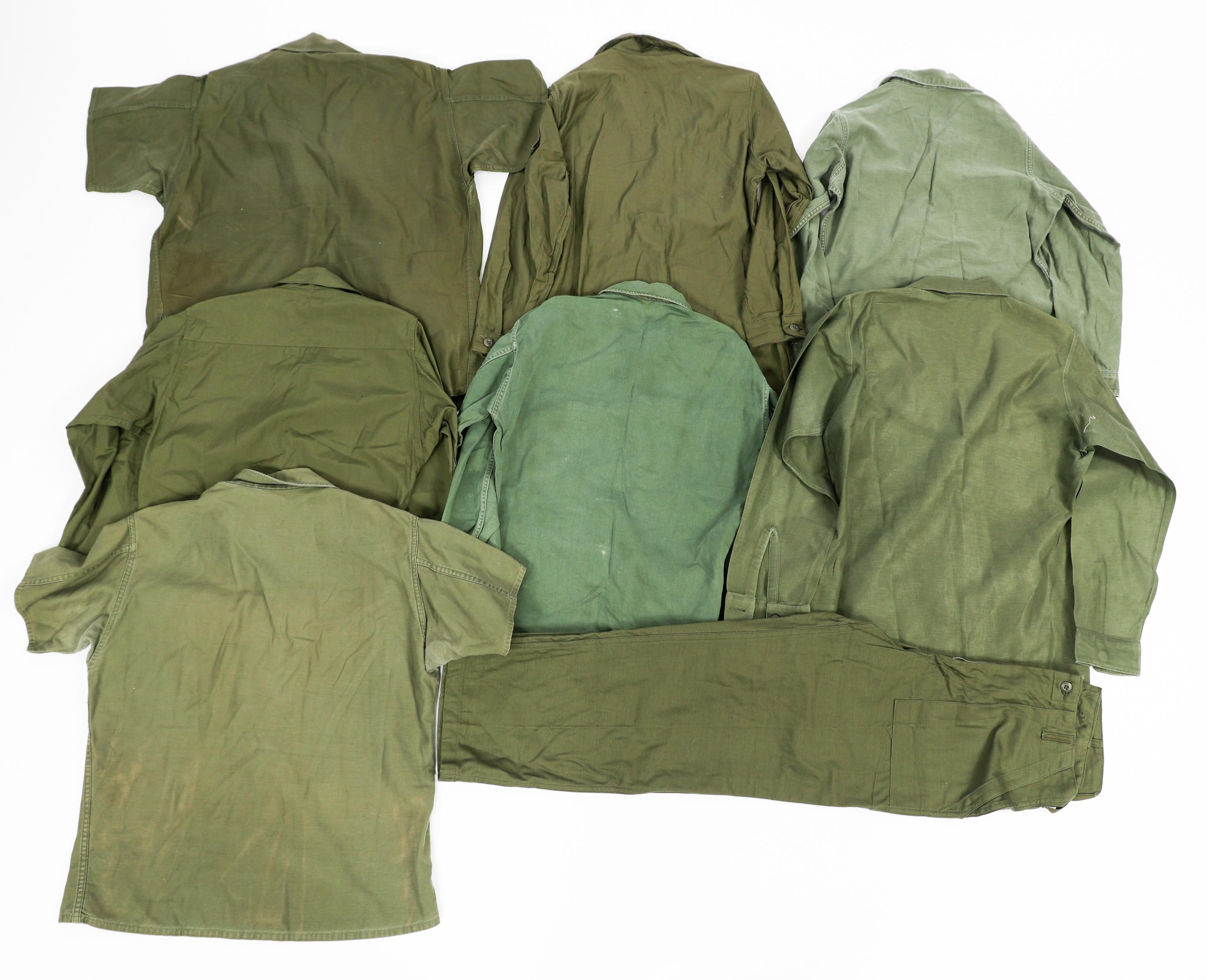 VIETNAM WAR US ARMY & NAVY OG-107 UTILITY SHIRTS