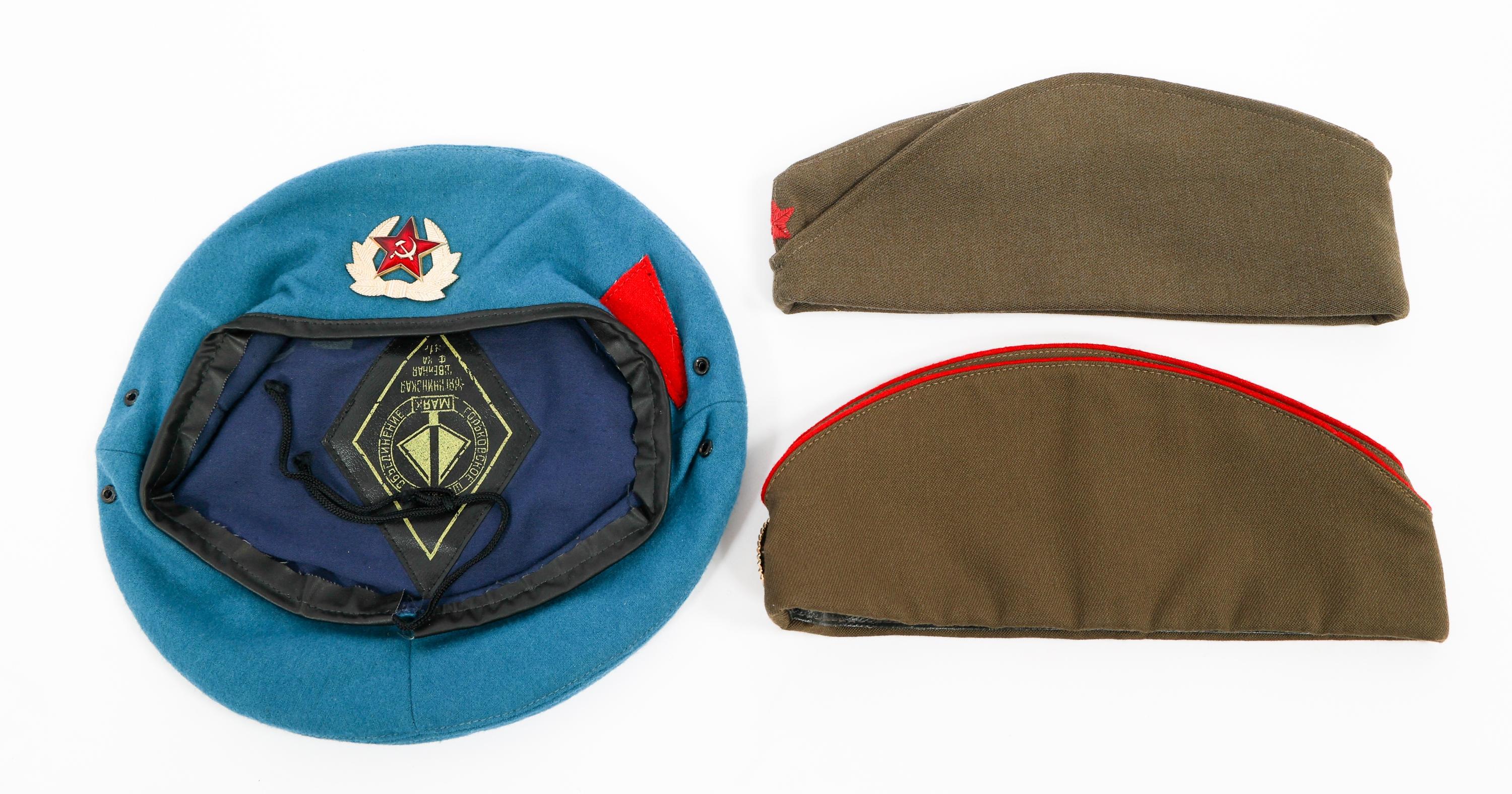 COLD WAR SOVIET UNION UNIFORM ITEMS & HEADGEAR