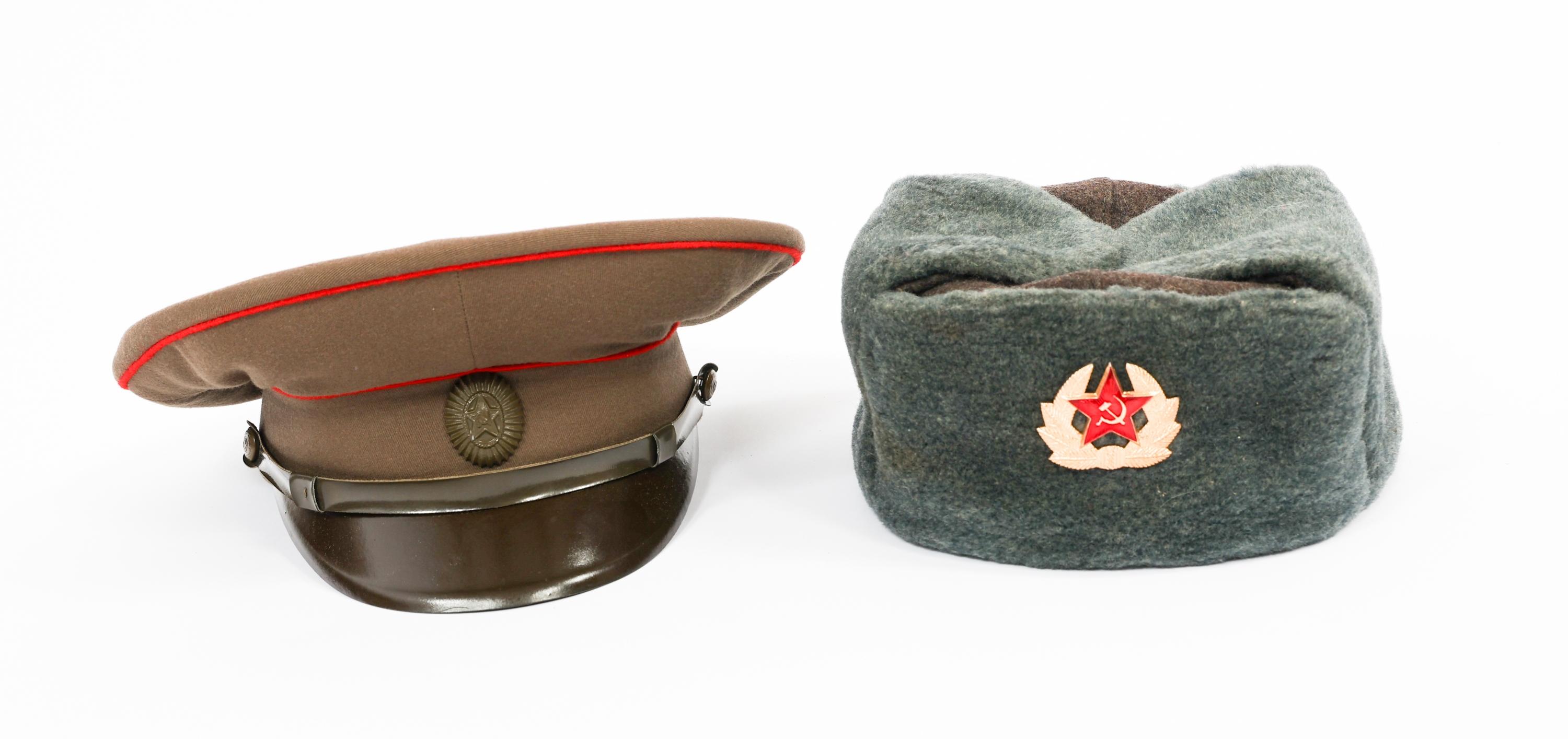 COLD WAR SOVIET UNION UNIFORM ITEMS & HEADGEAR