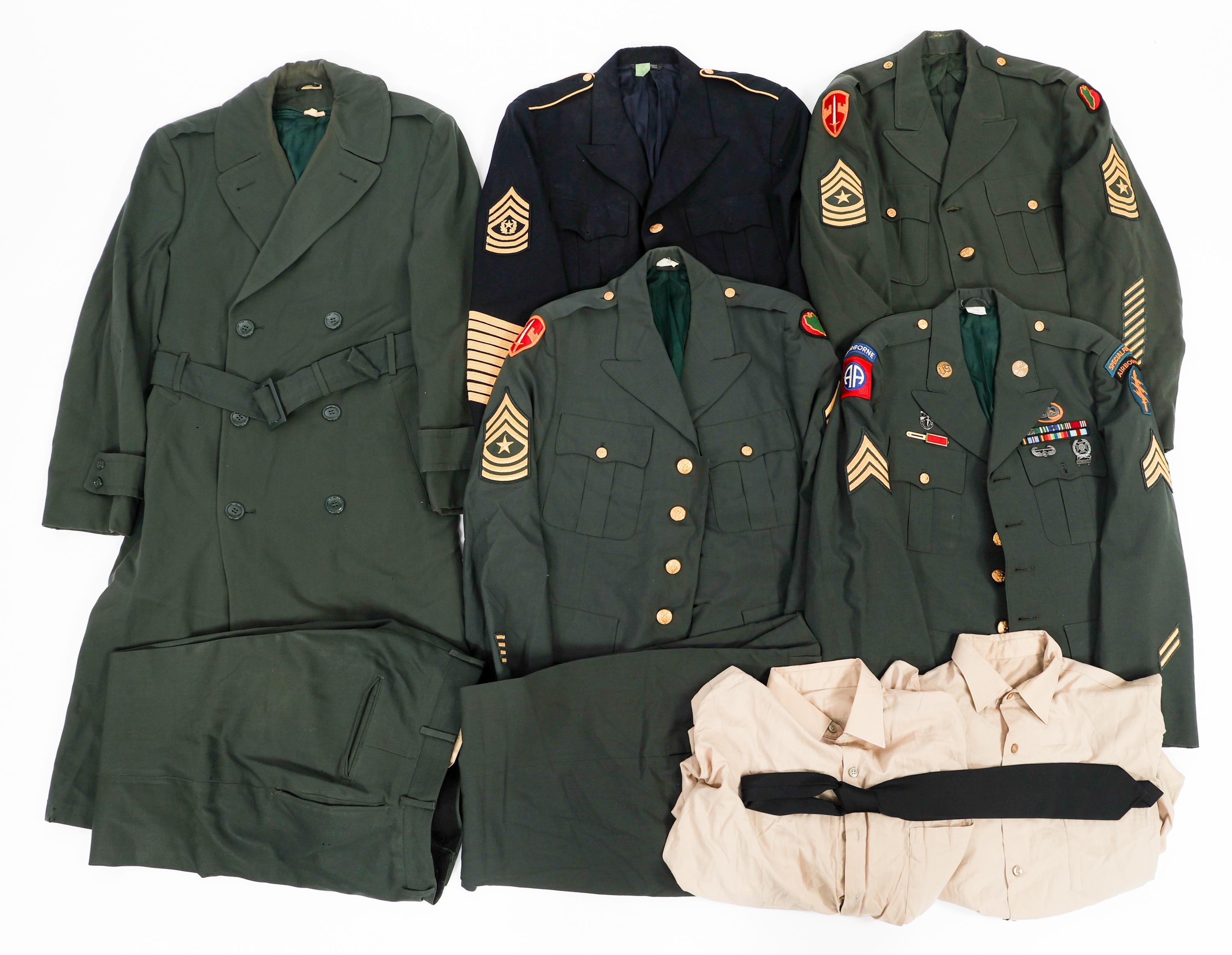 COLD WAR US ARMY & NAVY UNIFORM ITEMS