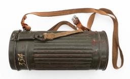 WWII GERMAN M38 GAS MASK & M42 CANTEEN