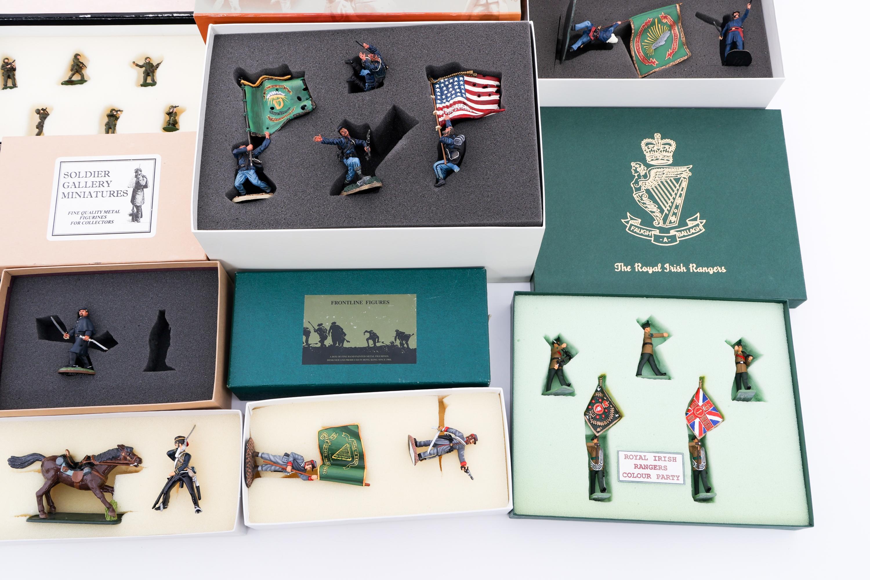 UK ROYAL IRISH RANGERS & US CIVIL WAR FIGURINES