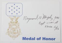 WWI - VIETNAM WAR US MEDAL OF HONOR SIGNED CARDS