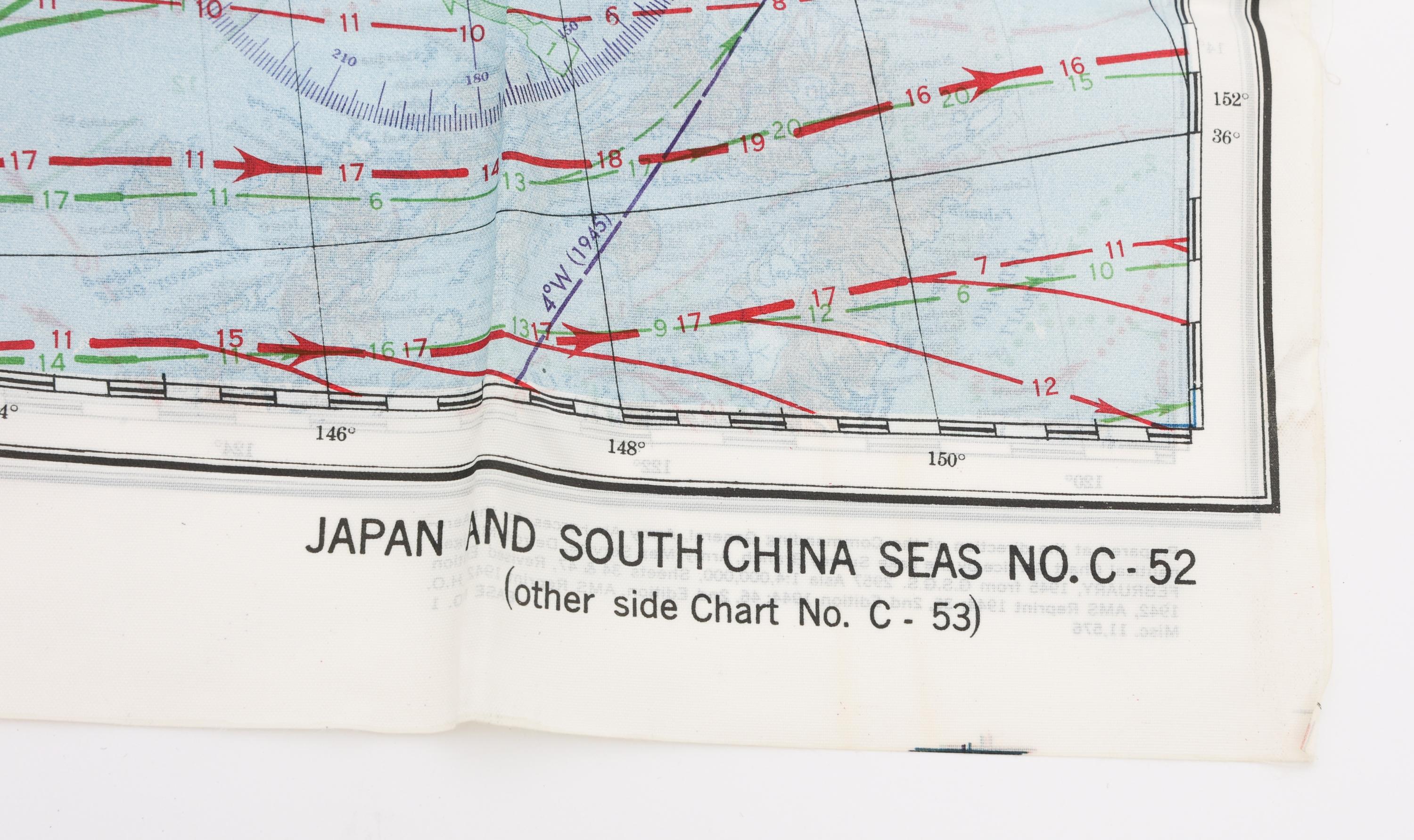 WWII USAAF CLOTH ESCAPE & EVASION MAPS