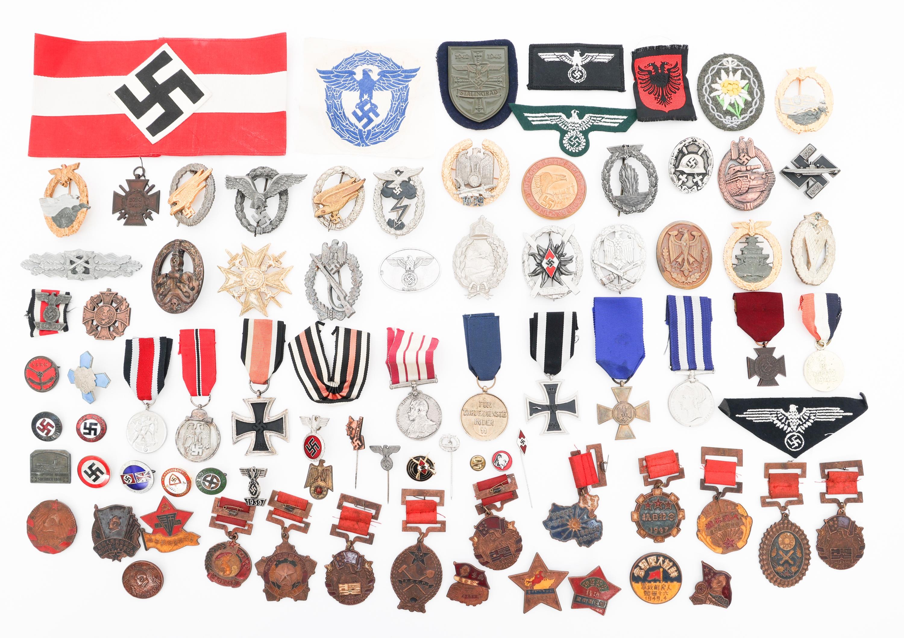 REENACTOR WWII GERMAN & JAPANESE MEDALS & BADGES