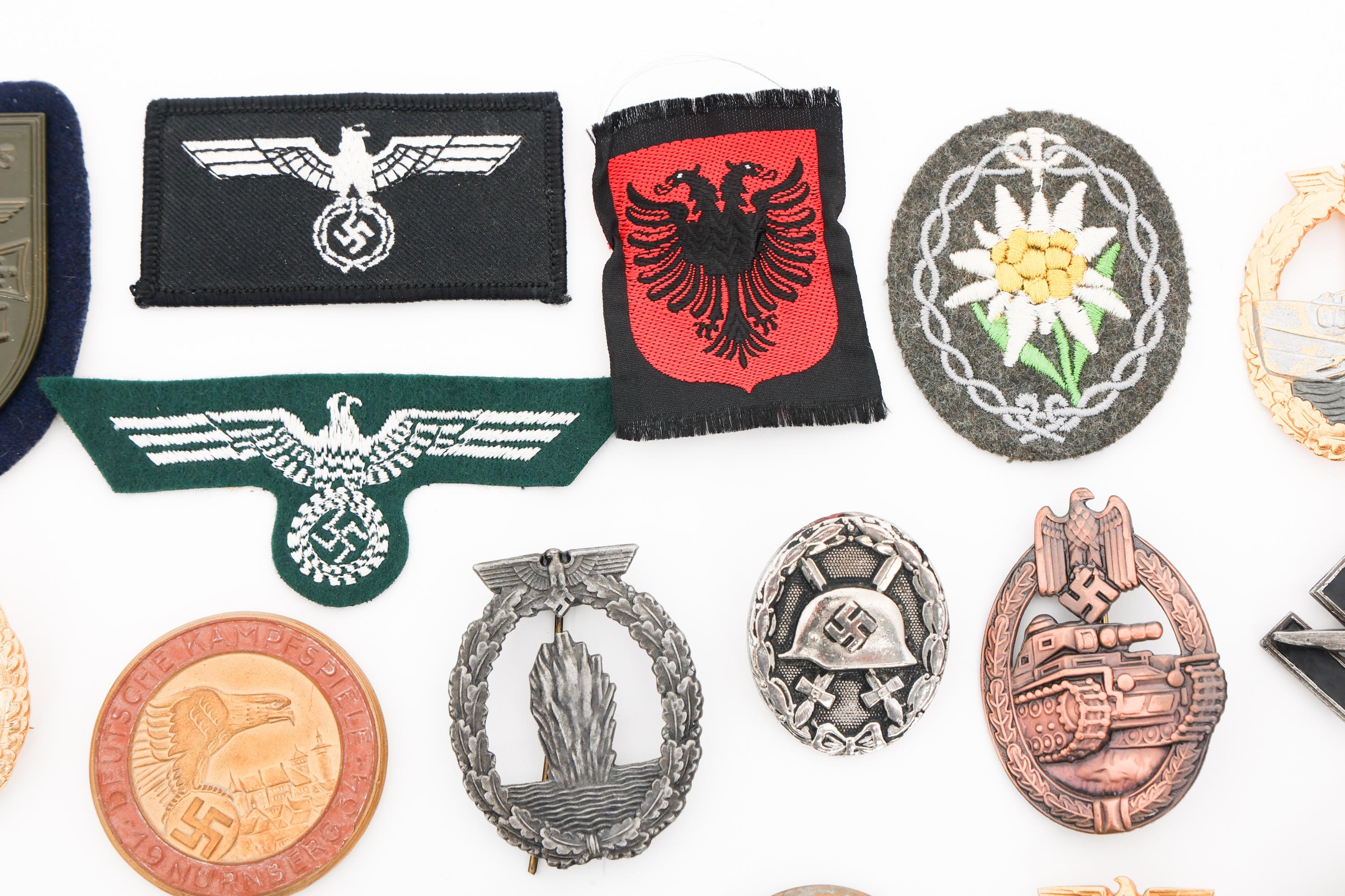 REENACTOR WWII GERMAN & JAPANESE MEDALS & BADGES