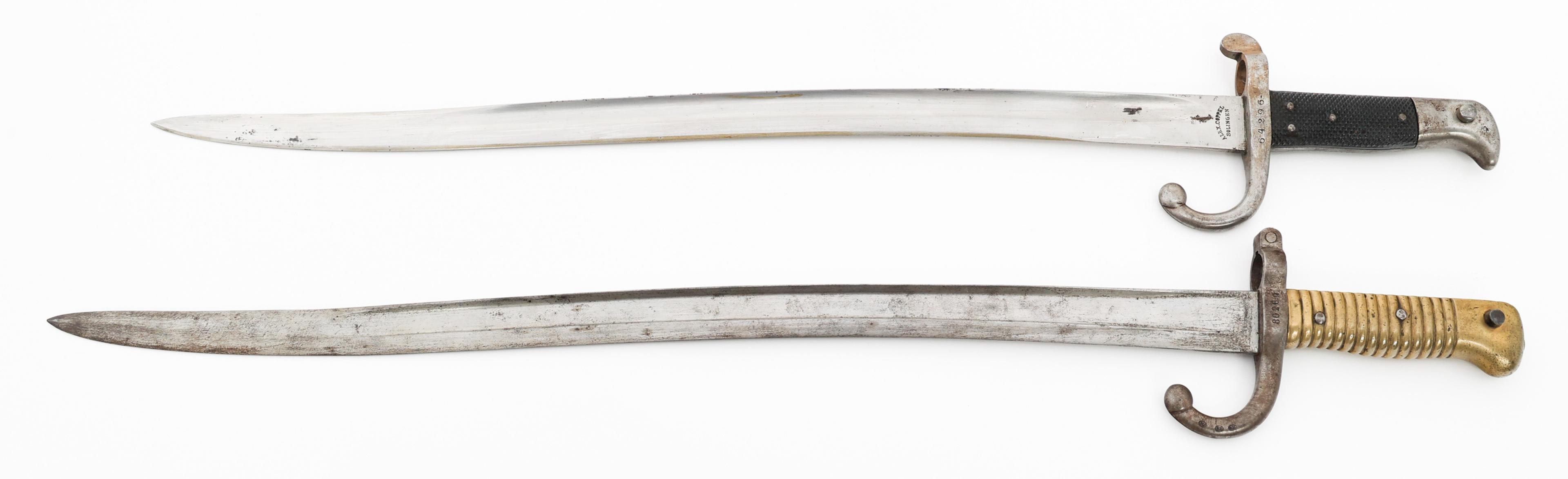 19th C. DANISH & FRENCH YATAGHAN BAYONETS