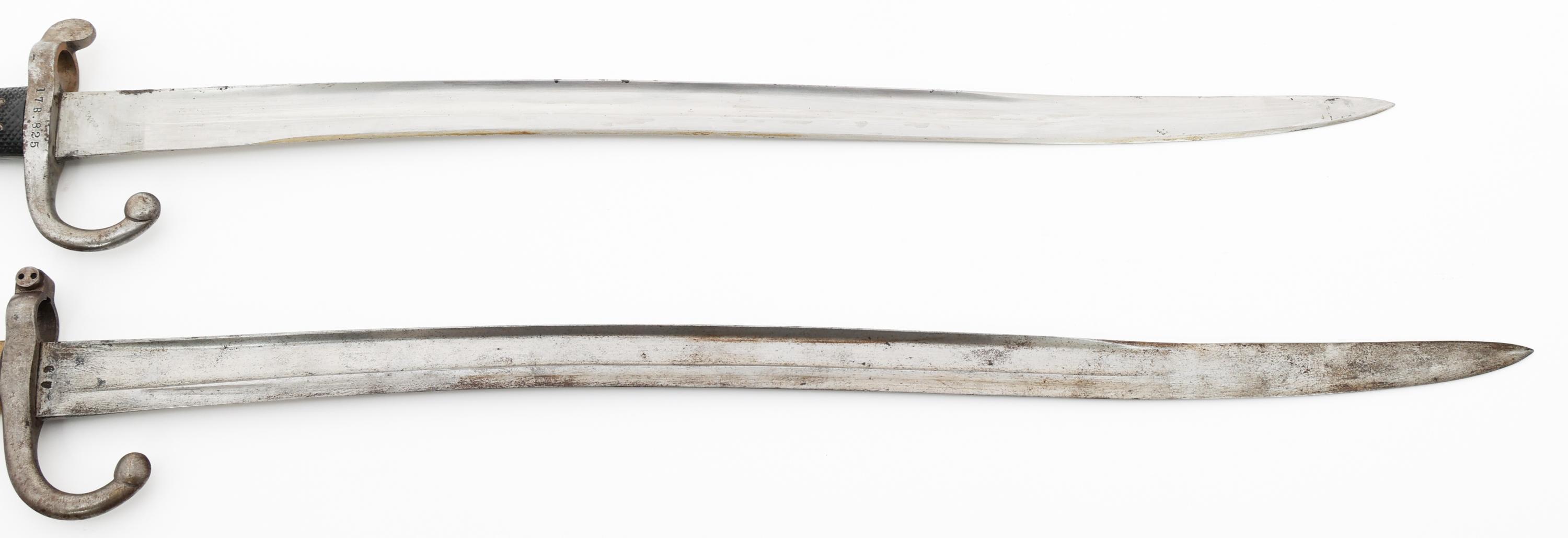 19th C. DANISH & FRENCH YATAGHAN BAYONETS