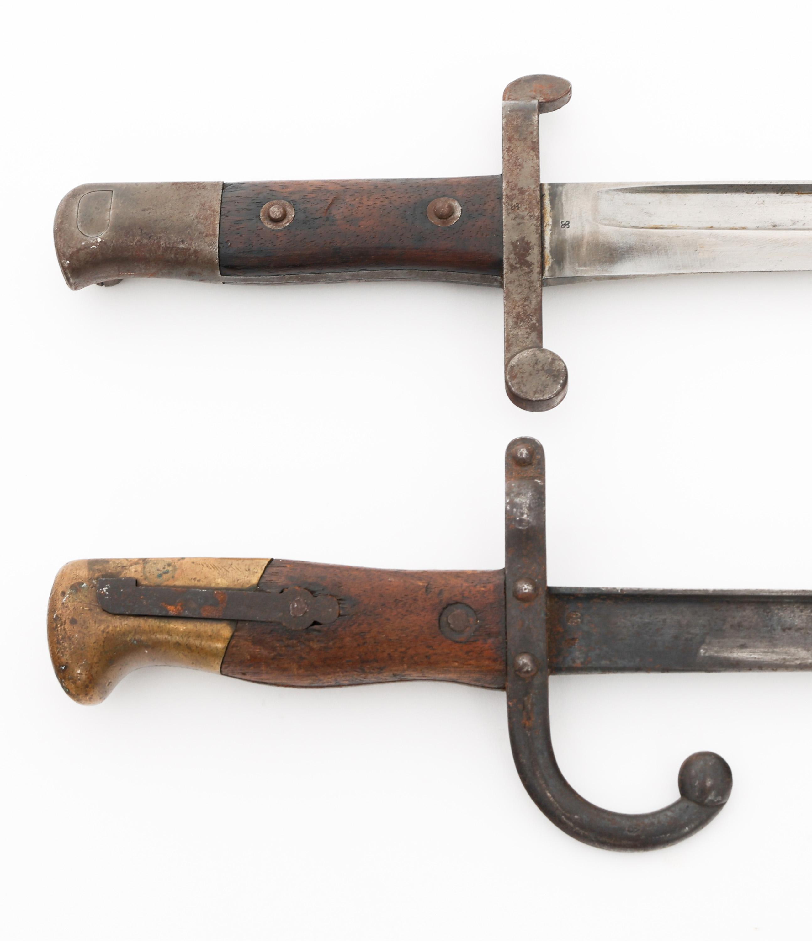 19th C. FRENCH & PORTUGUESE BAYONETS & SCABBARDS