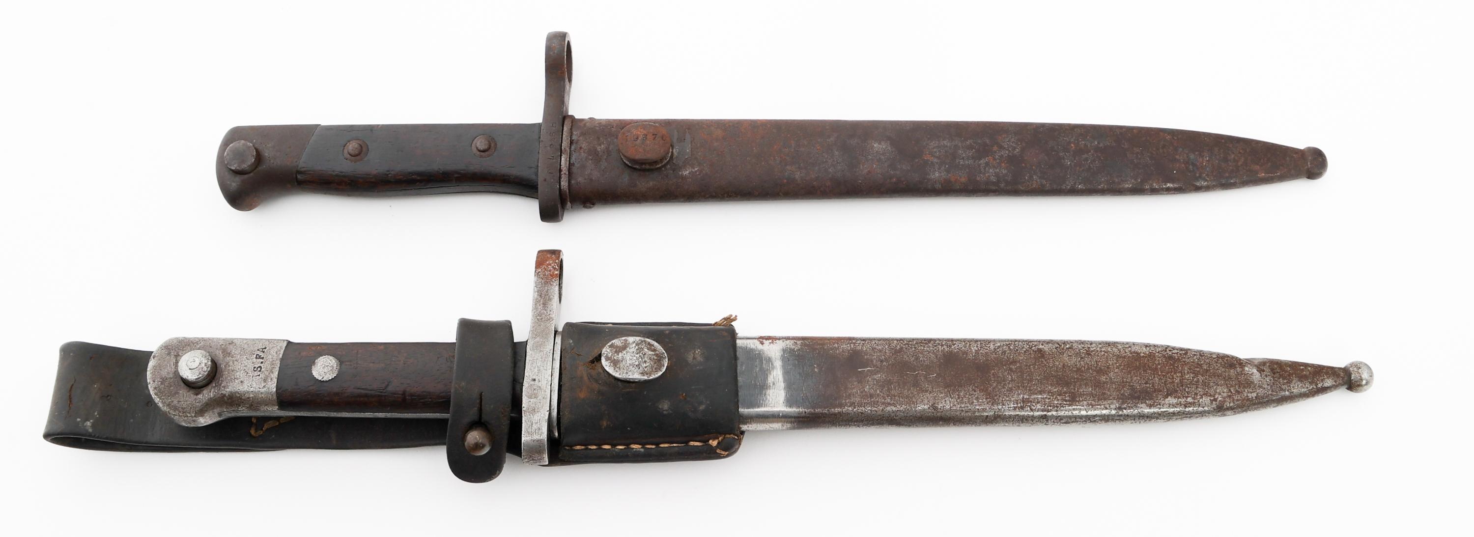 CHILEAN M1895 & TURKISH M1913 BAYONETS & SCABBARDS