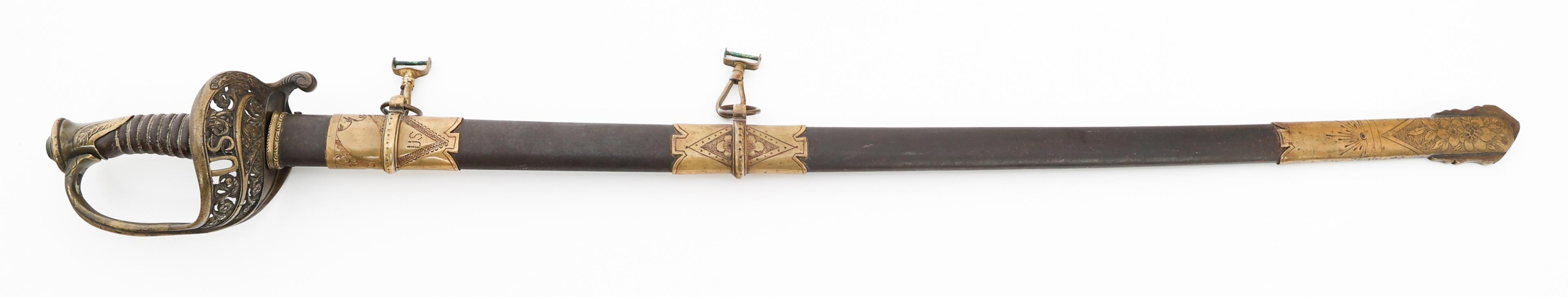 CIVIL WAR US M1850 STAFF SWORD & LEGION MEDAL