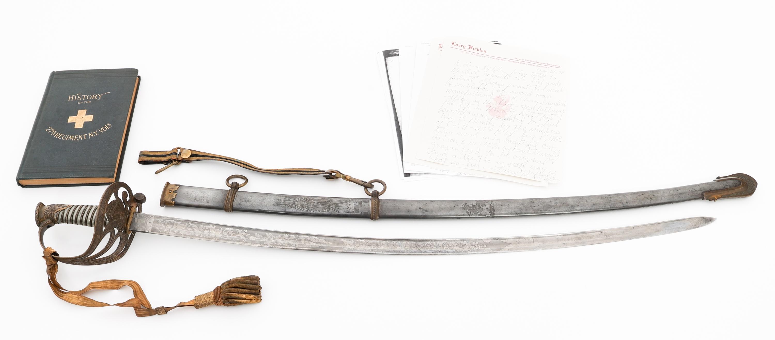 CIVIL WAR US HIGH GRADE OFFICER PRESENTATION SWORD