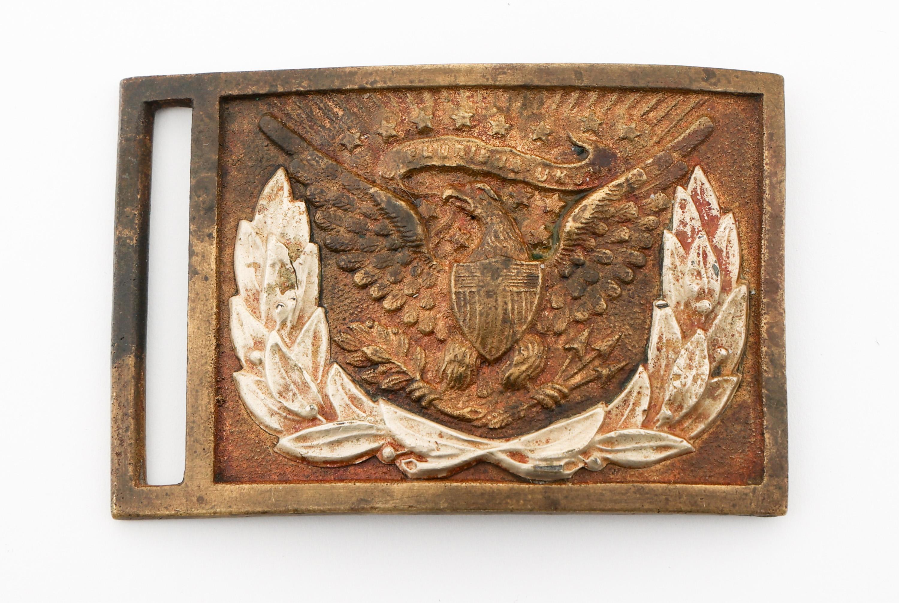 CIVIL WAR US ARMY OFFICER & NCO BELT PLATES