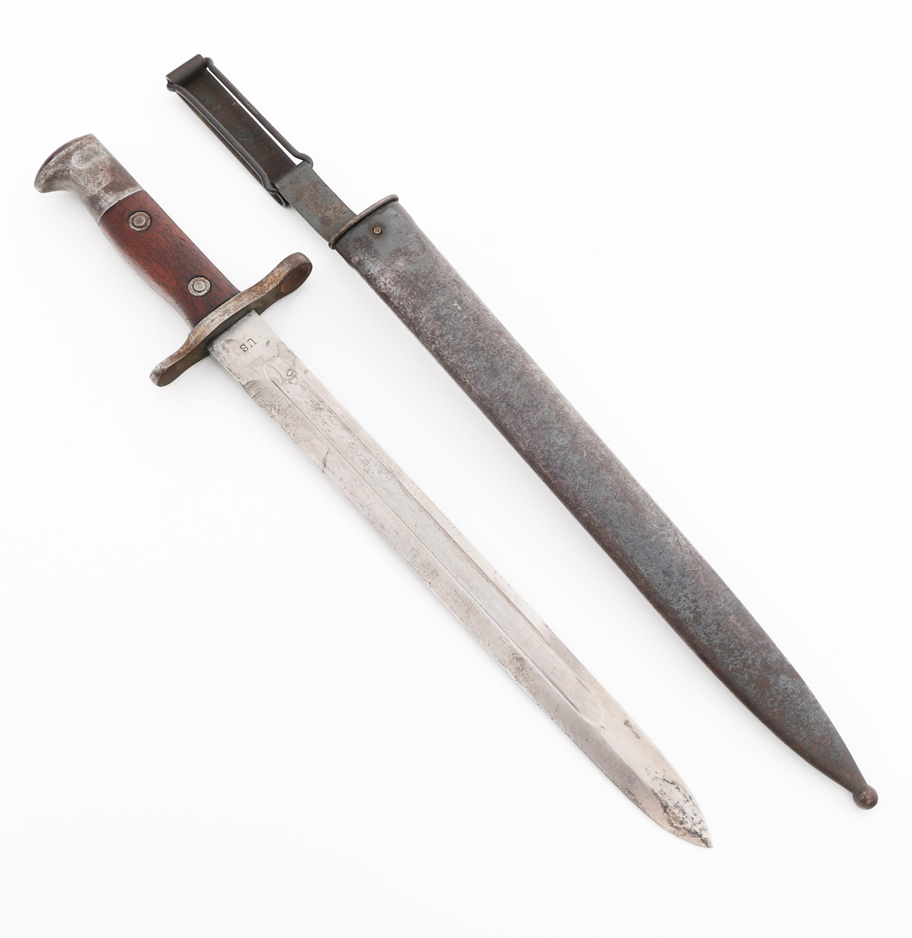 US ARMY MODEL 1892 KRAG BAYONET WITH SCABBARD