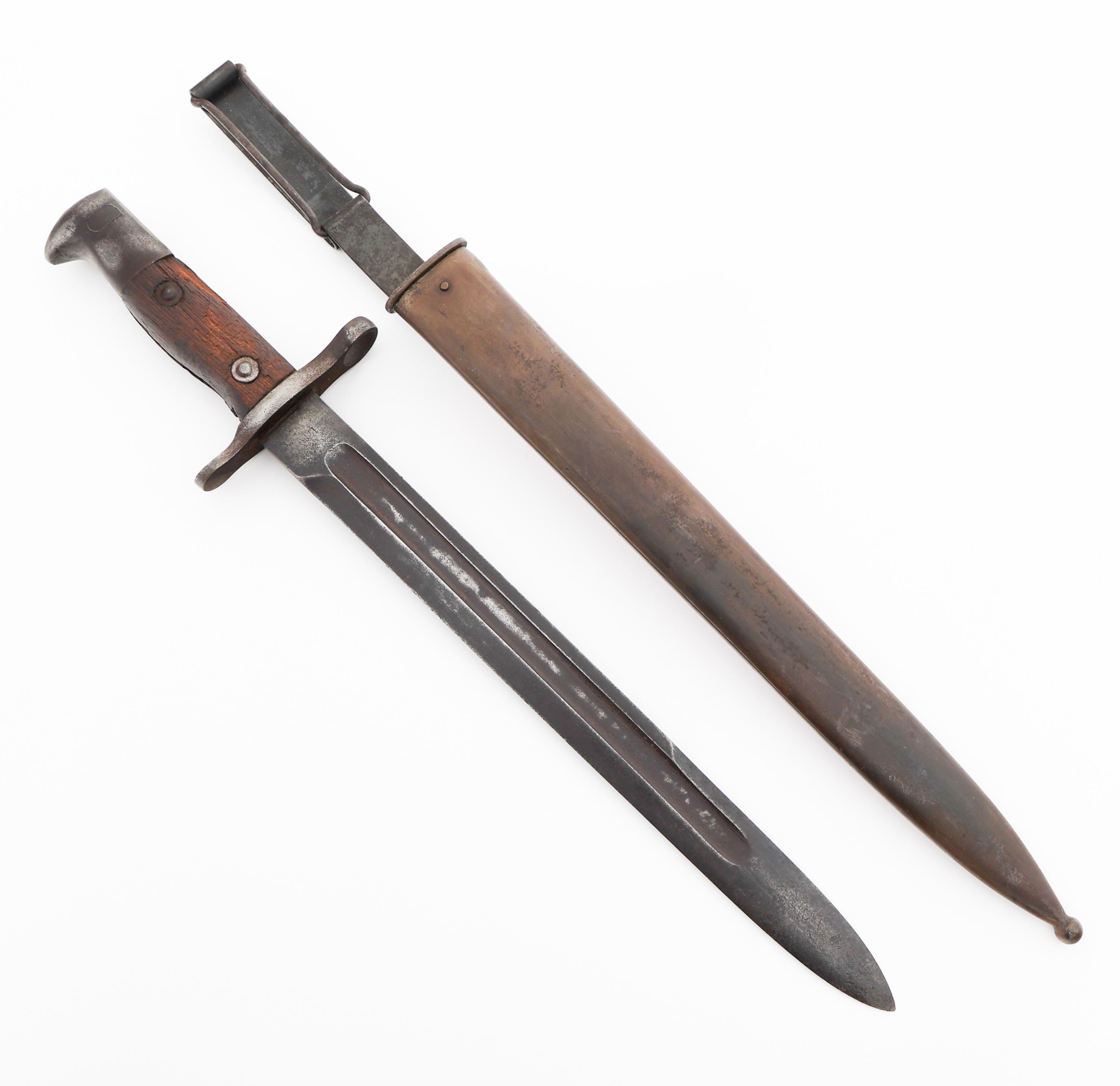 US ARMY MODEL 1892 KRAG BAYONET WITH SCABBARD