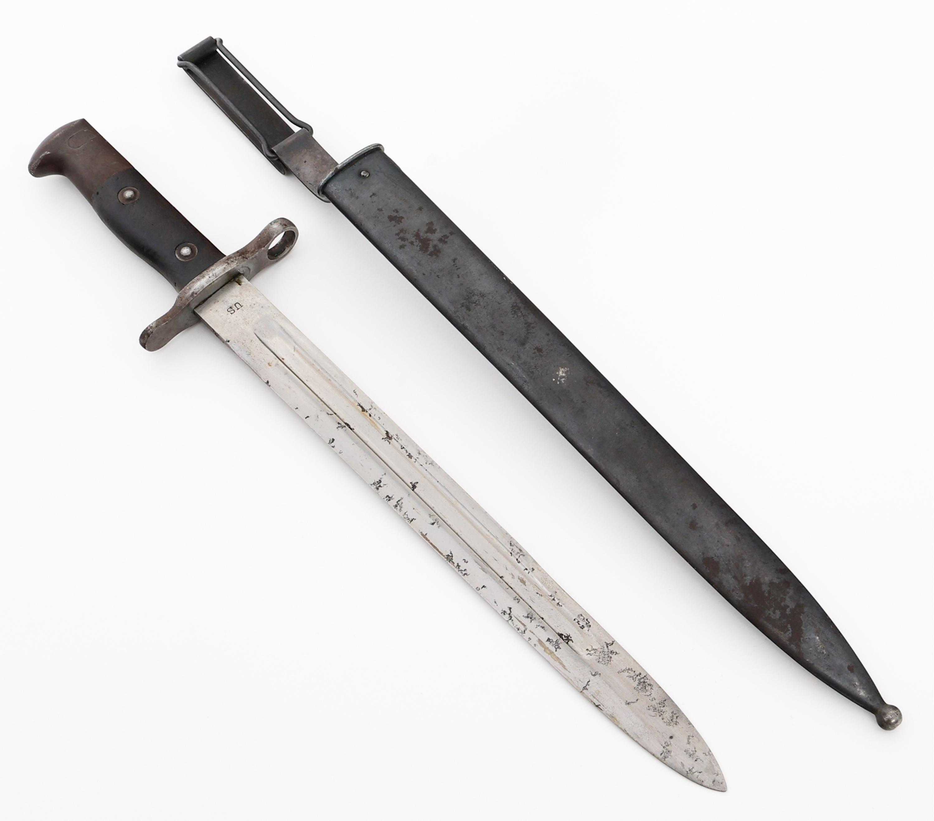 US ARMY MODEL 1892 KRAG BAYONET WITH SCABBARD