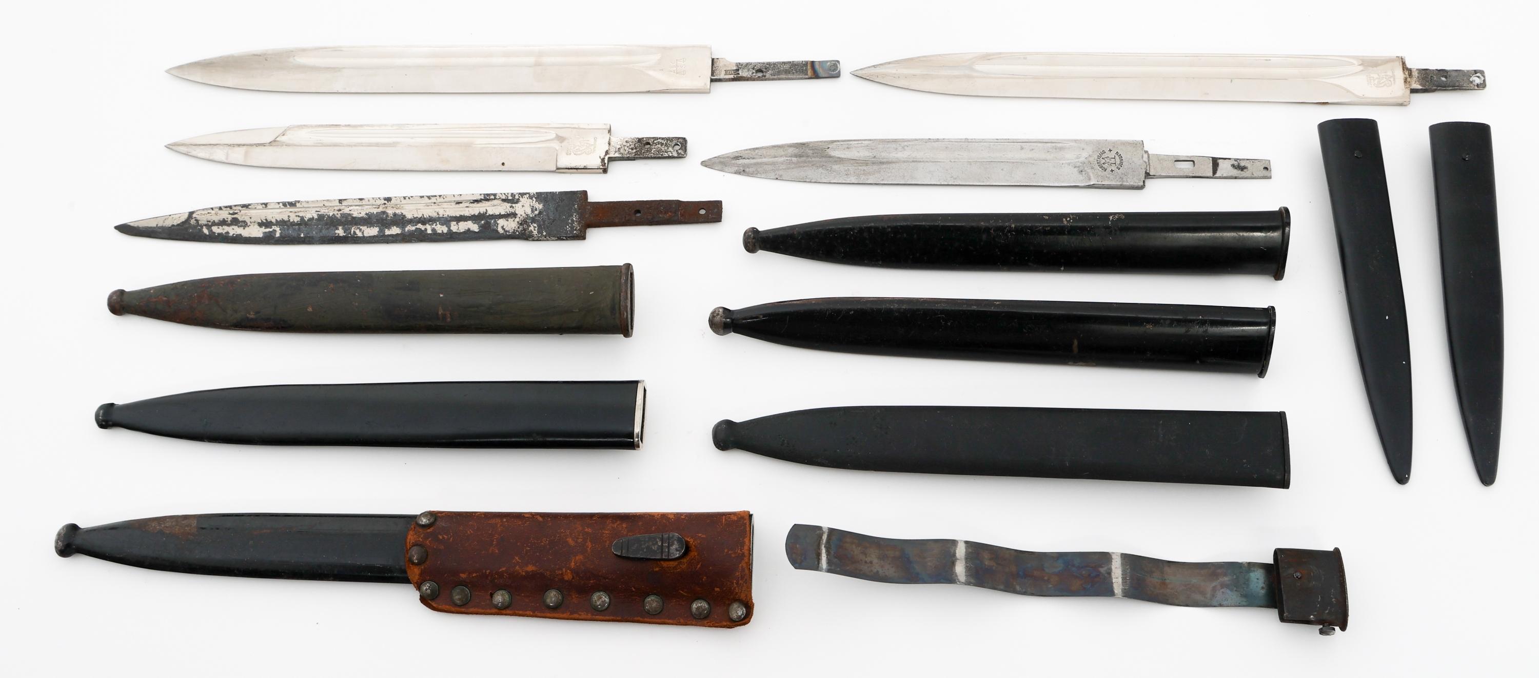 WWI - WWII GERMAN BAYONET BLADES & SCABBARDS