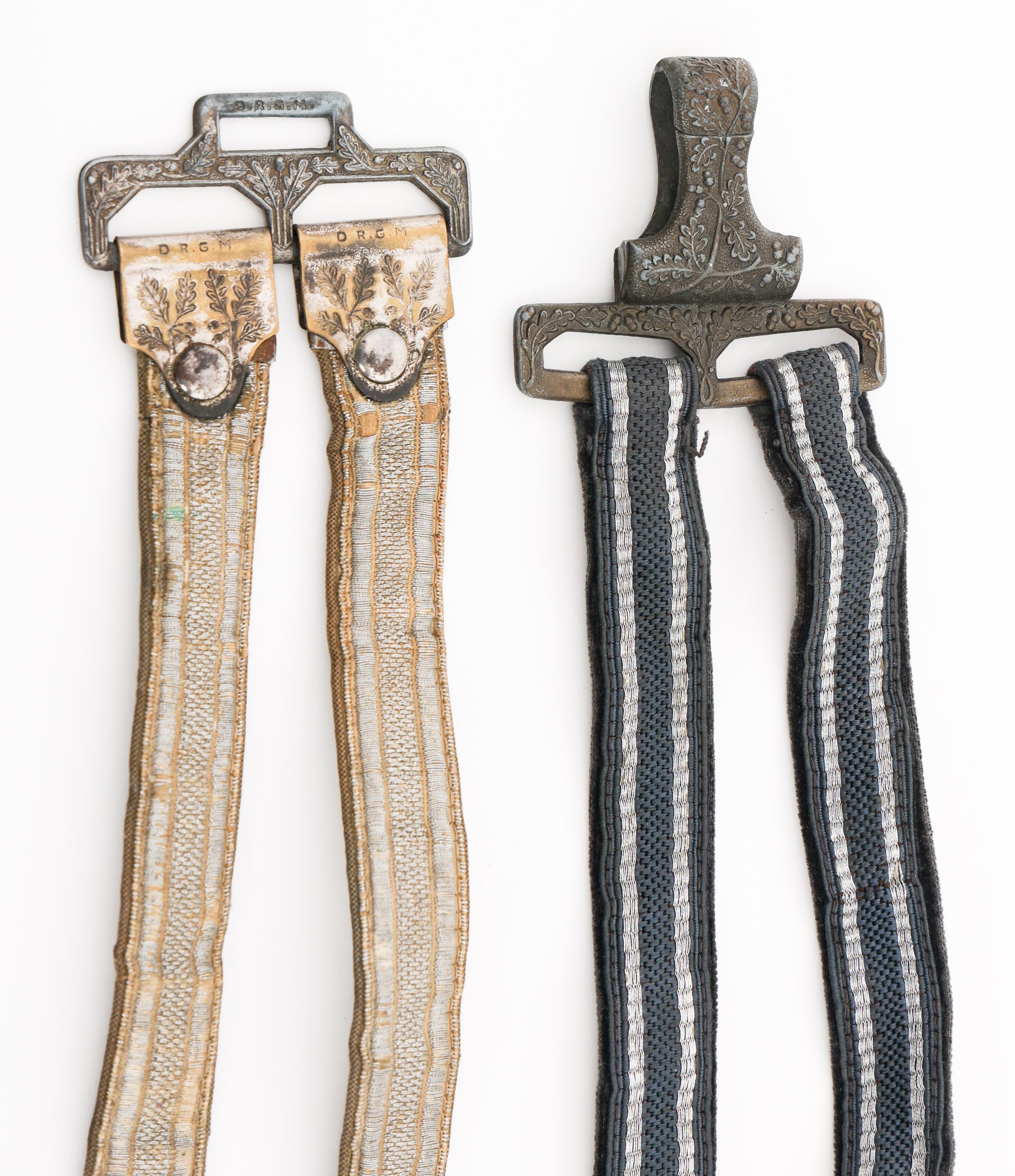 WWII GERMAN LUFTWAFFE & HEER DELUXE DAGGER HANGERS