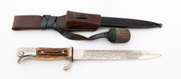 WWII GERMAN K98 DEDICATION BAYONET by EICKHORN