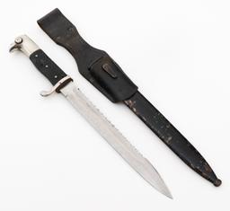 WWII GERMAN K98 SAWBACK DRESS BAYONET by EICKHORN