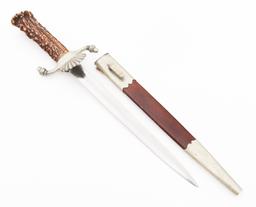 WWII GERMAN FORESTRY HUNTING DAGGER by EICKHORN