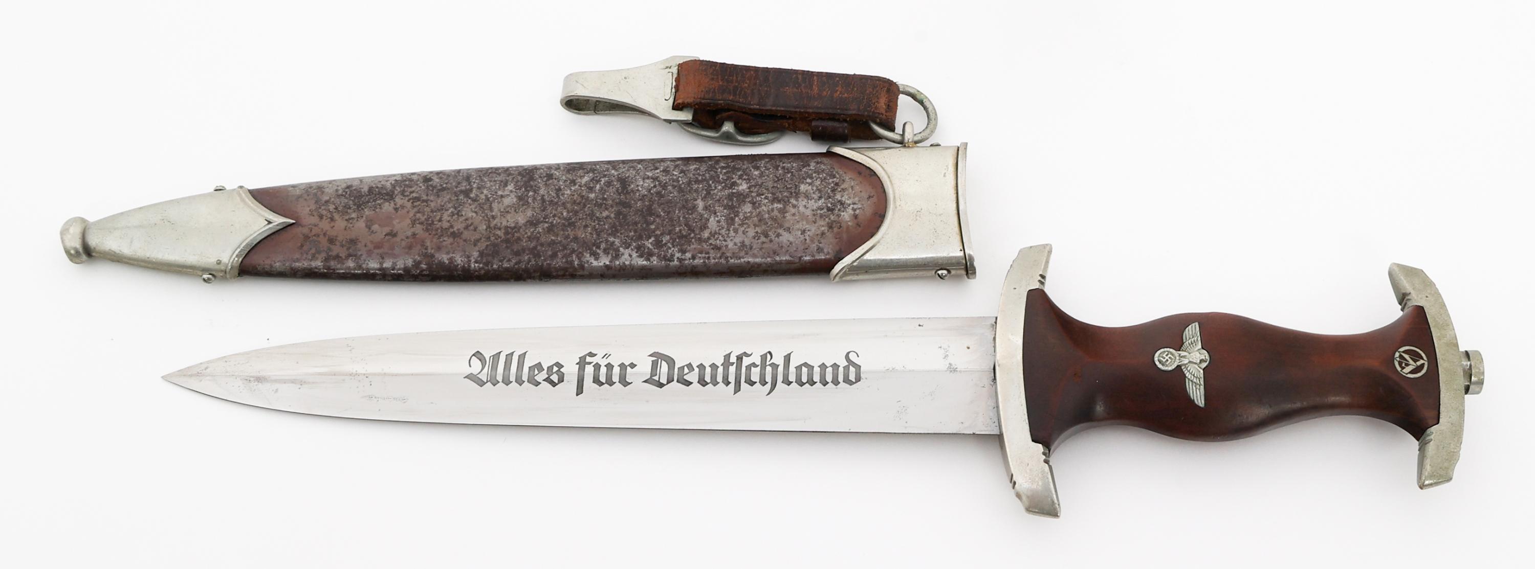 WWII GERMAN PARTIALLY GROUND ROHM SA DAGGER