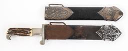 WWII GERMAN RAD ENLISTED MAN DAGGER & SCABBARDS