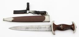 WWII GERMAN SA DRESS DAGGER by AUGUST BICKEL