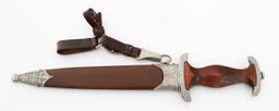 WWII GERMAN SA PERSONALIZED DRESS DAGGER by BICKEL