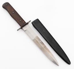 WWII GERMAN BOOT KNIFE WITH SCABBARD