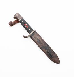 WWII GERMAN HITLER YOUTH KNIFE MOTTO by HEIDELBERG