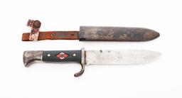 WWII GERMAN HITLER YOUTH KNIFE MOTTO by HEIDELBERG