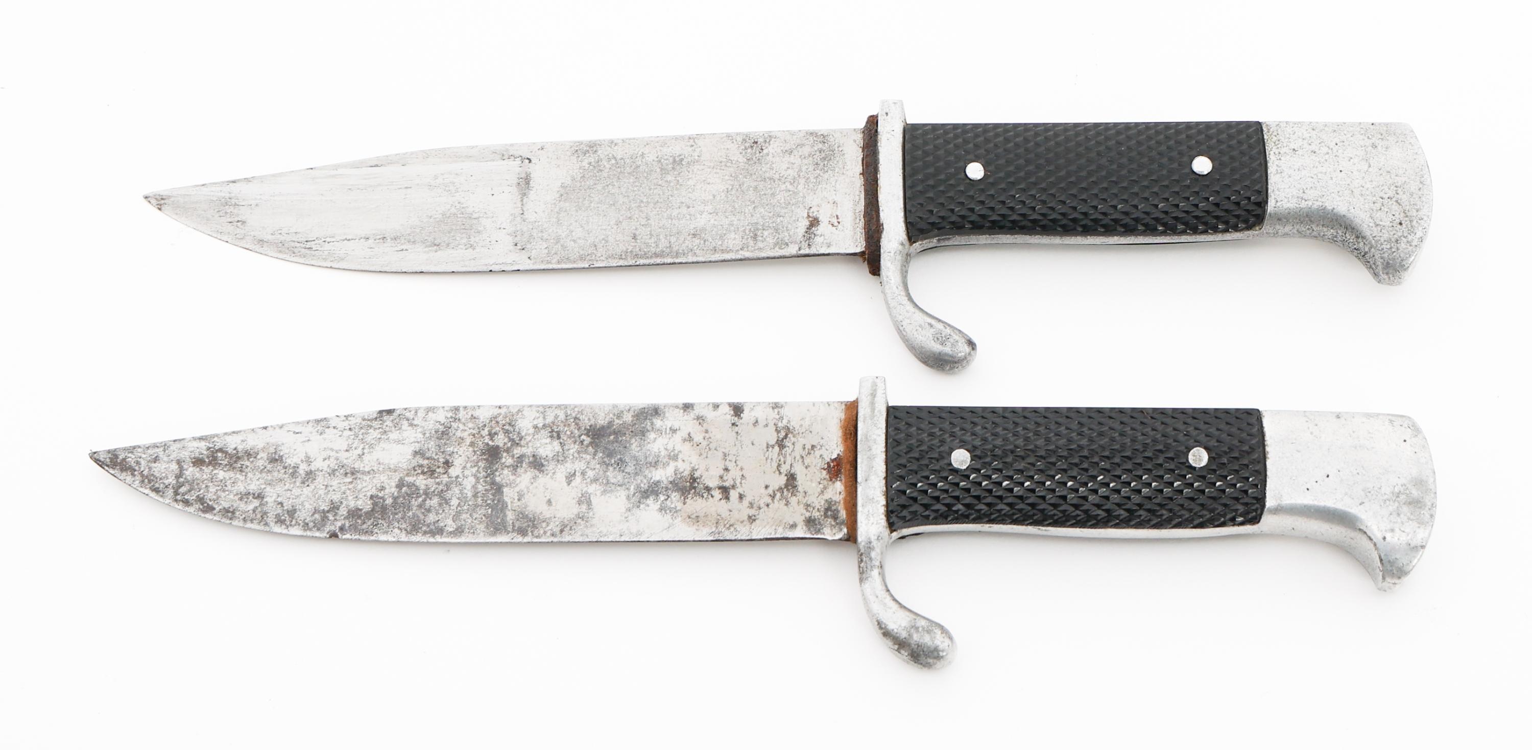 WWII GERMAN JUNGVOLK KNIVES WITH SCABBARDS